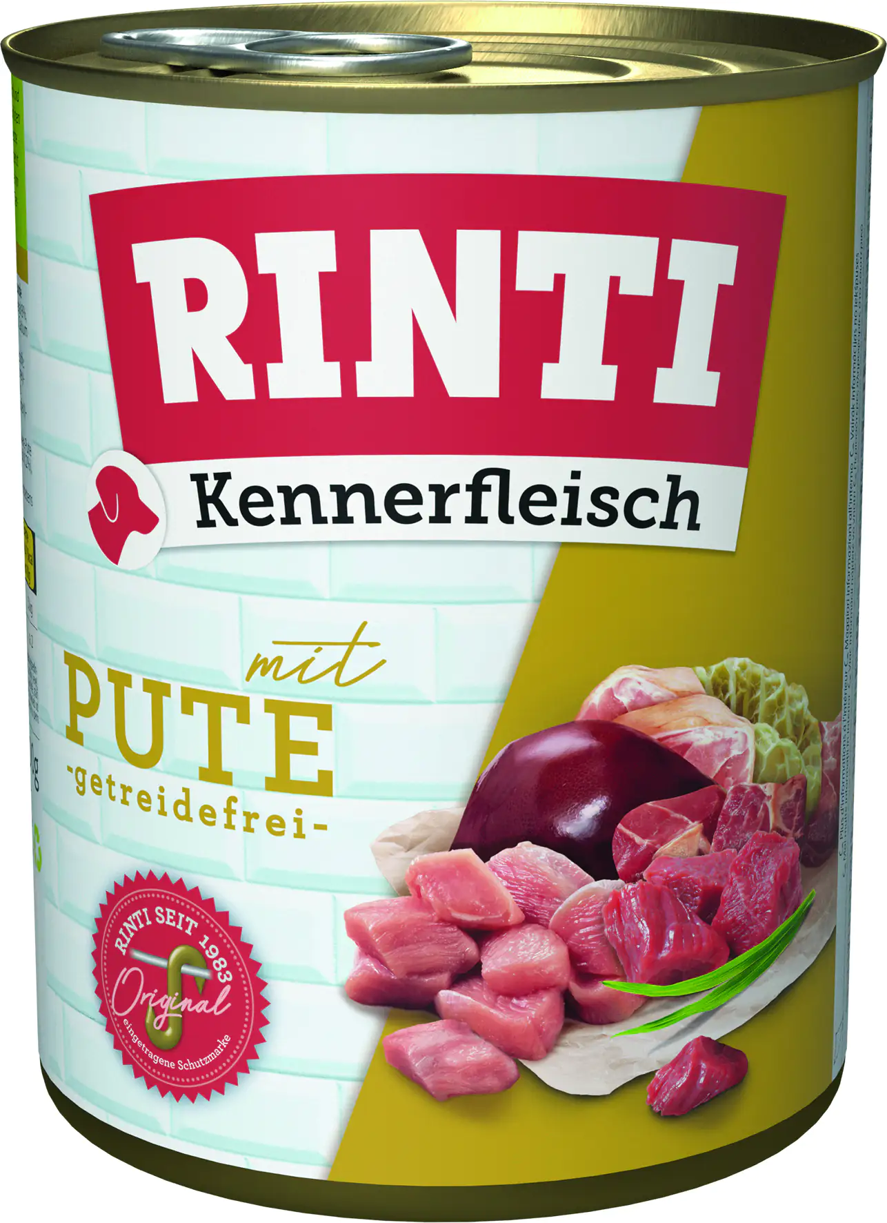Rinti Kennerfleisch Hundenassfutter Adult 800 g Pute bei Kartonabnahme