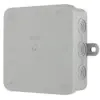 REV Abzweigkasten ohne Klemmleiste Aufputz 10 x 10 cm grau 