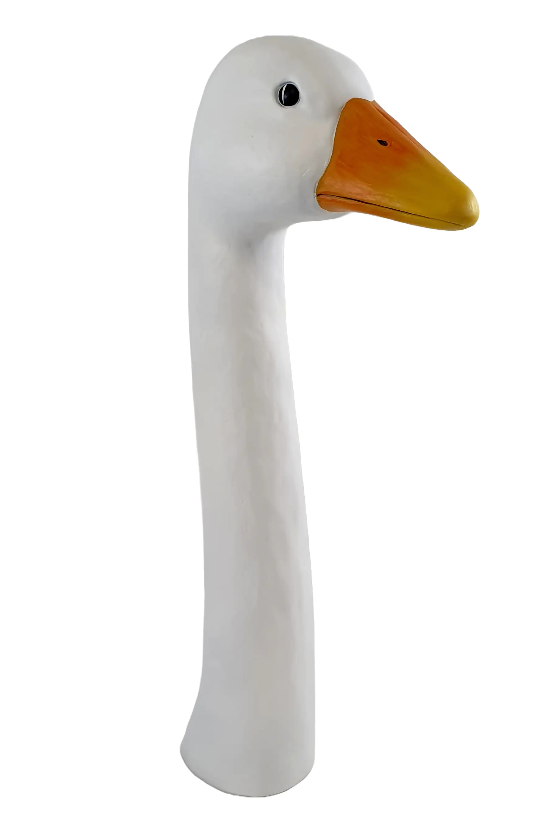 Dekofigur Gänsekopf groß Resin 56 x 12 x 22 cm