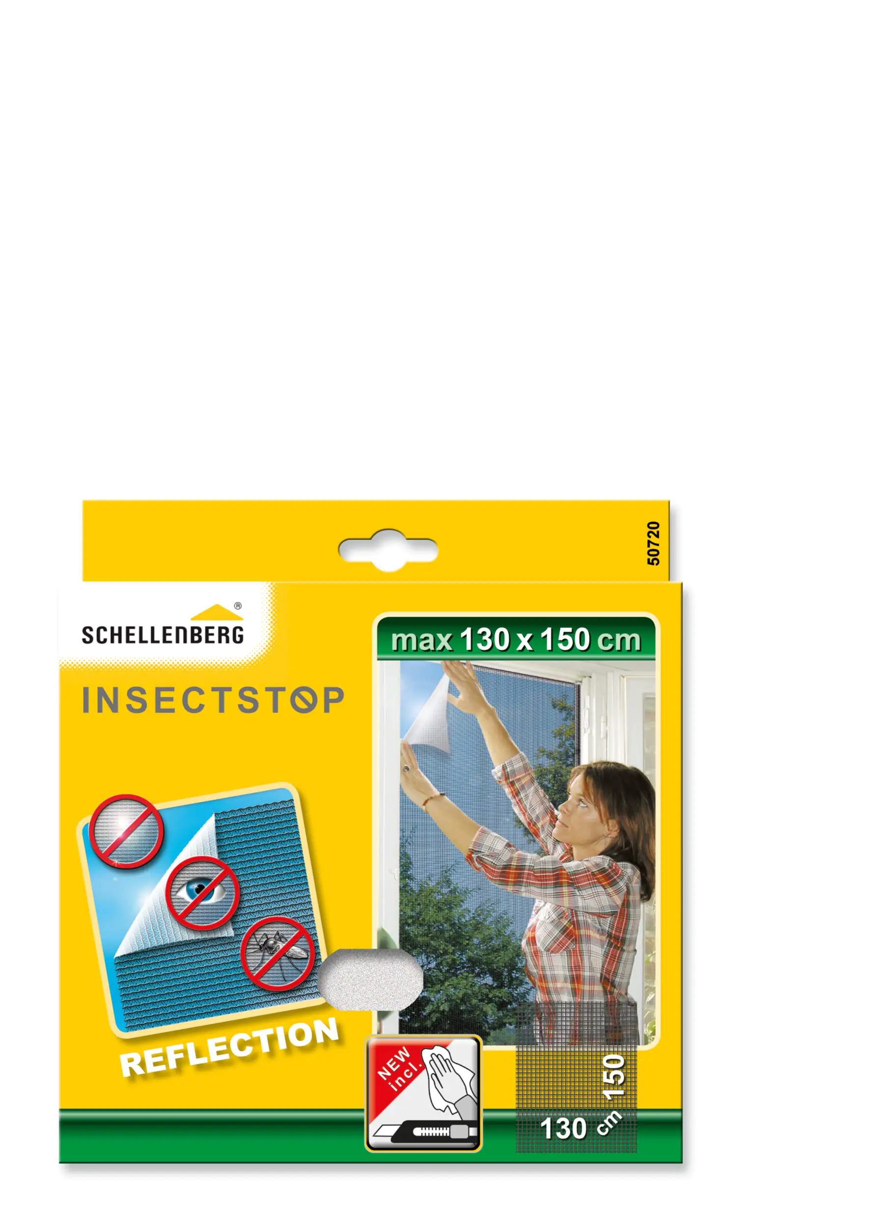 Schellenberg Fliegengitter 130 x 150 cm anthrazit kürzbar