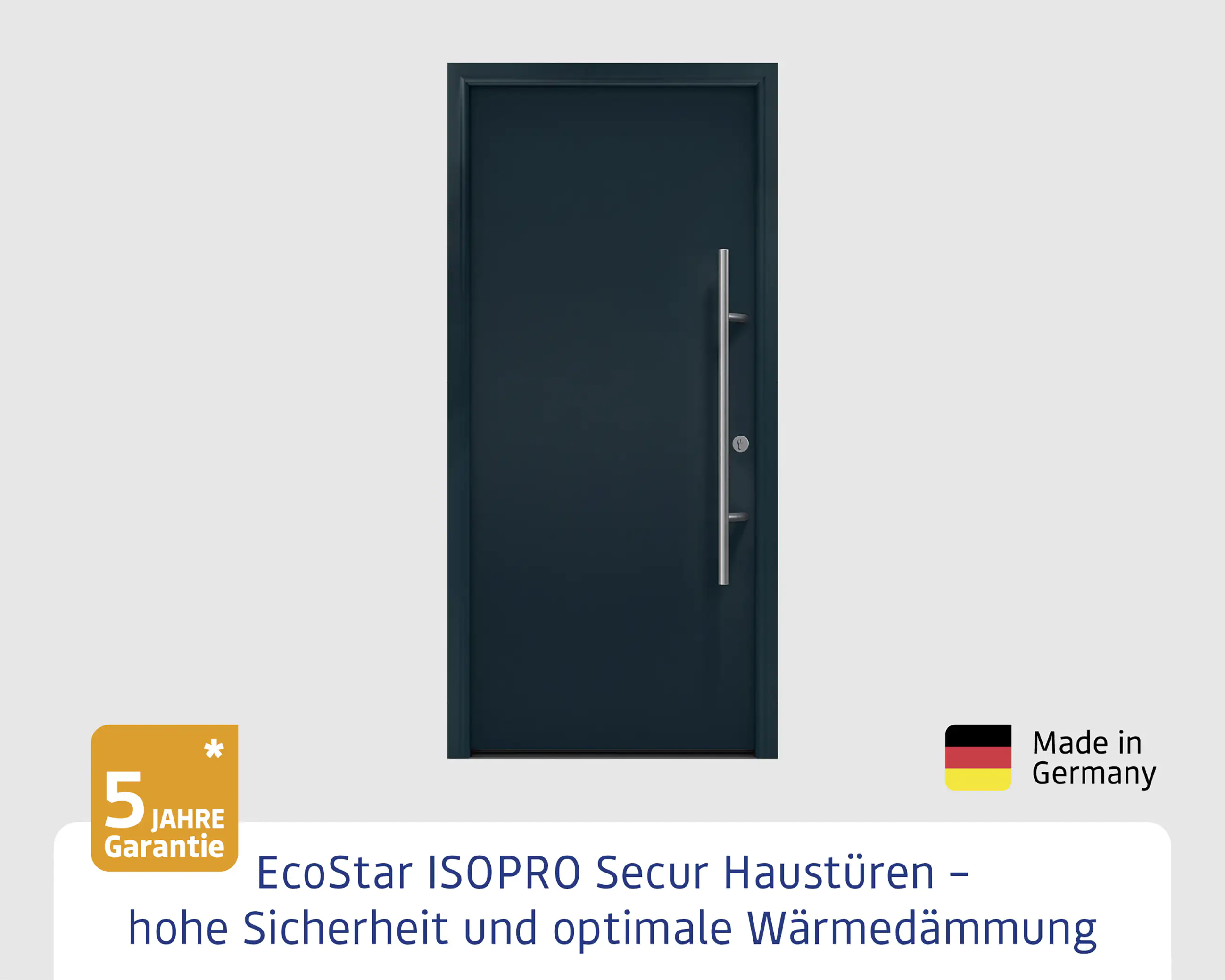 EcoStar Haustür ISOPRO Secur IPS 010 RC2 anthrazitgrau 110 x 210 cm EcoStar Haustür ISOPRO Secur IPS 010 RC2 anthrazitgrau 110 x 210 cm