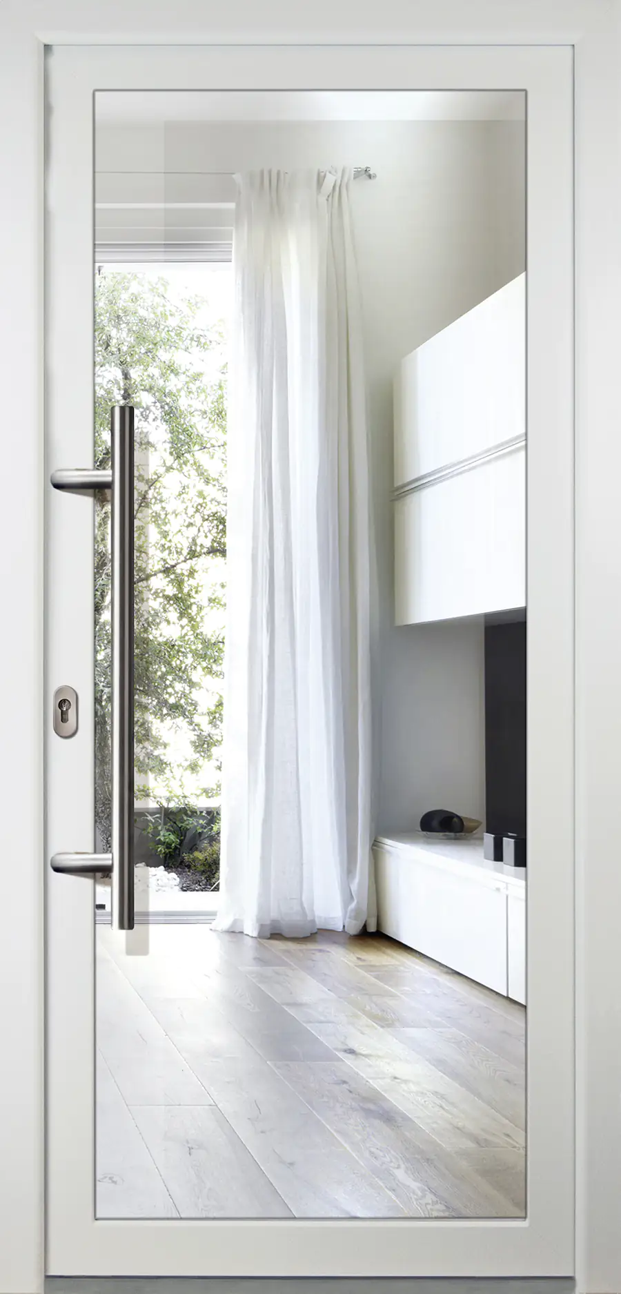 Meeth Haustür Signum PVC Modell 60 98 x 208 cm, DIN links, weiß