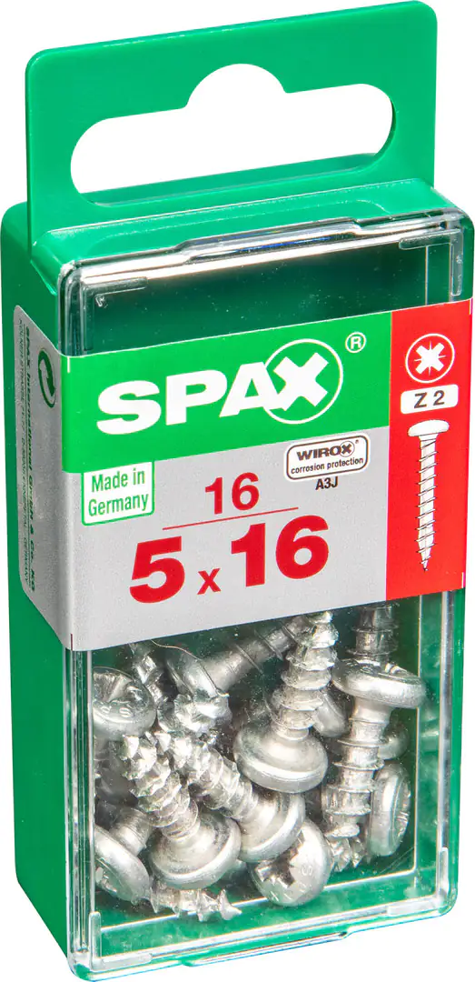 Spax Universalschrauben 5.0 x 16 mm TX 20 - 16 Stk. Spax Universalschrauben 5.0 x 16 mm TX 20 - 16 Stk.