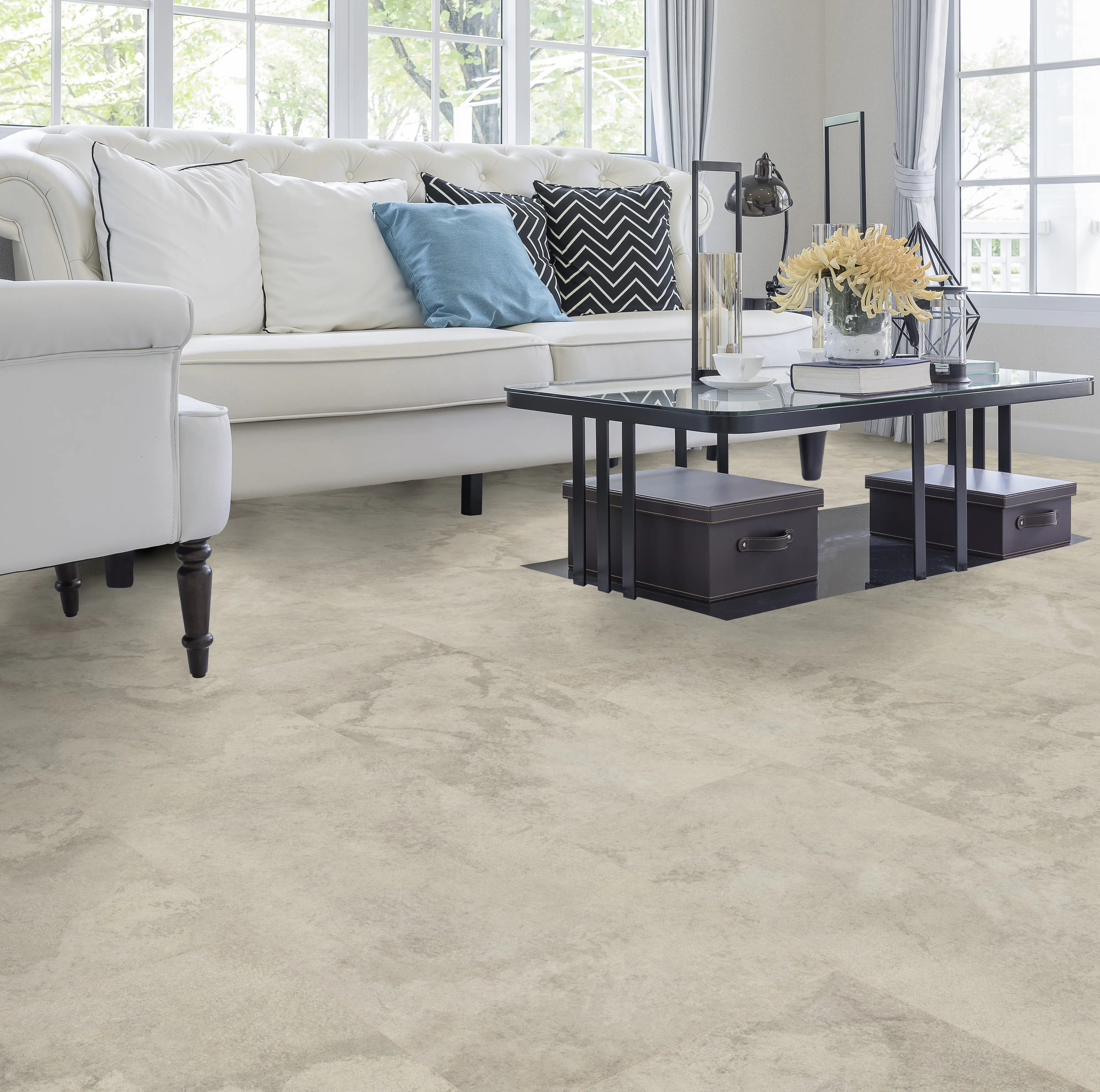 Classen Vinylboden GreenVinyl Nimbus Beige 63,8 x 31 cm 4 mm