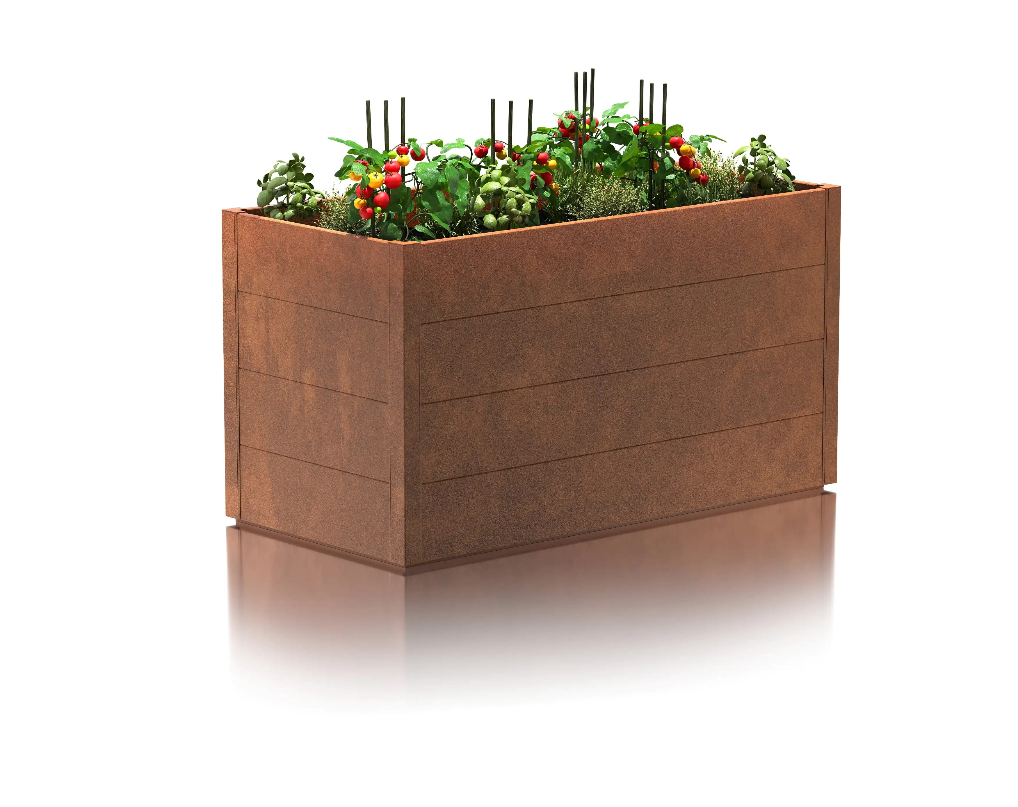 Guardi Hochbeet M 140 x 70 x 76 cm Cortenstahl