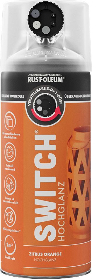 Rust-Oleum Sprühlack Switch 400 ml zitrusorange hochglanz