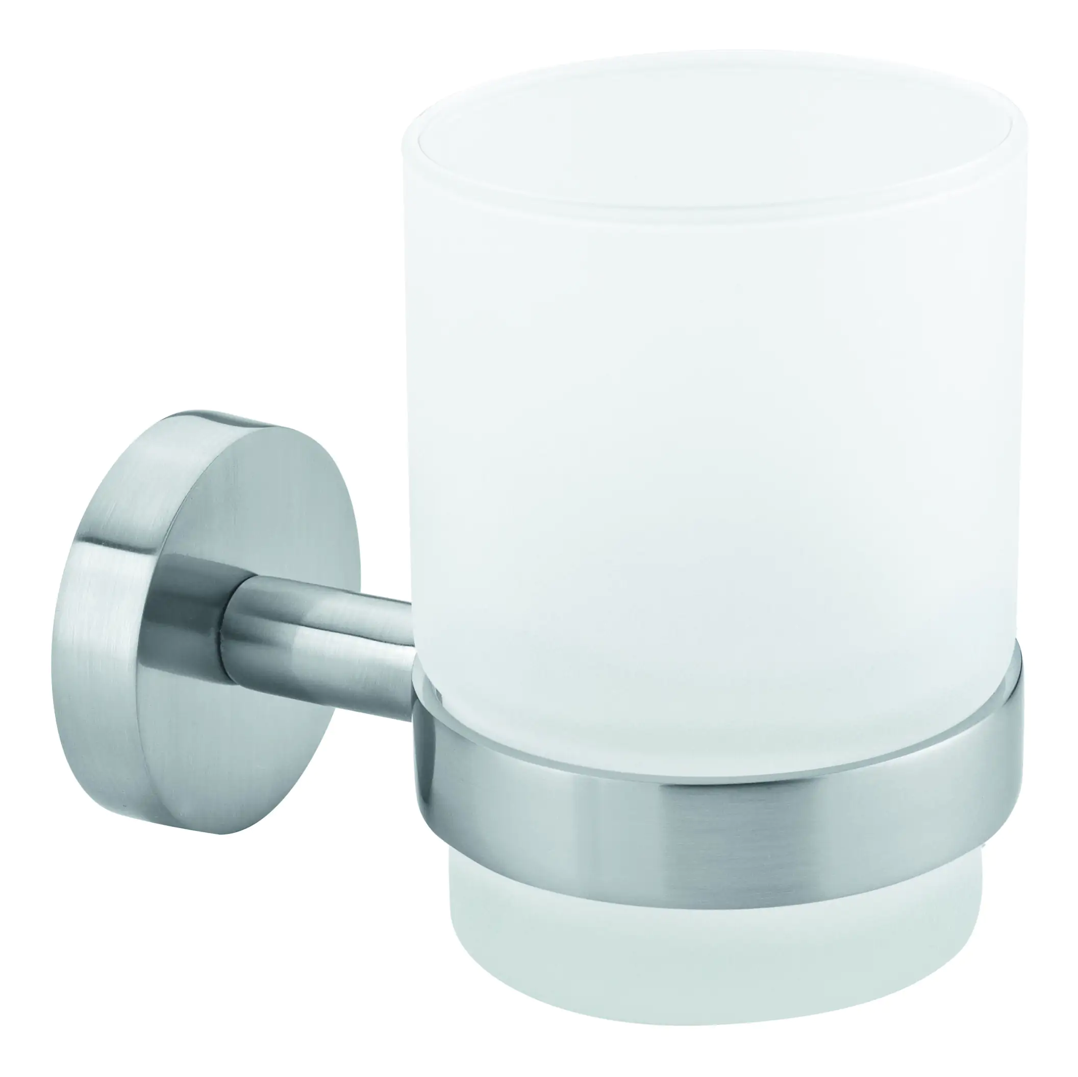 tesa Moon Zahnputzbecher zum Hängen edelstahl satiniertes Glas