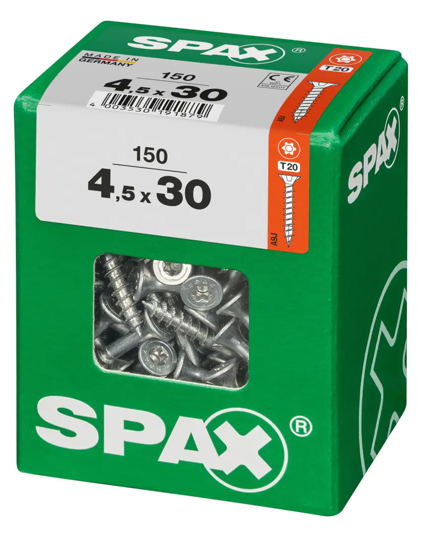 Spax Universalschrauben 4.5 x 30 mm TX 20 - 150 Stk.