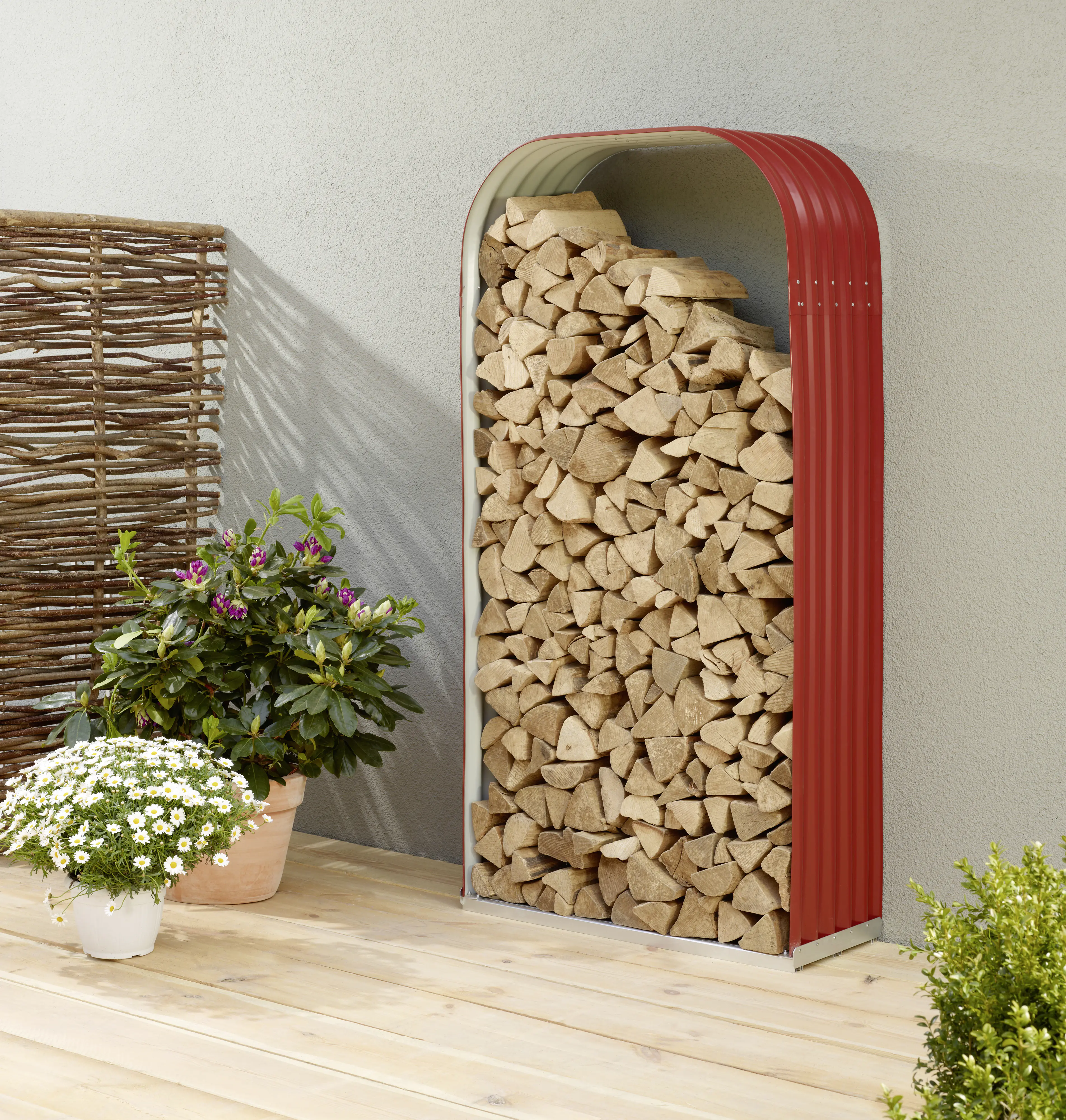 Vitavia Kaminholzregal Lignum 99 x 40 x 200 cm rubin Hochformat