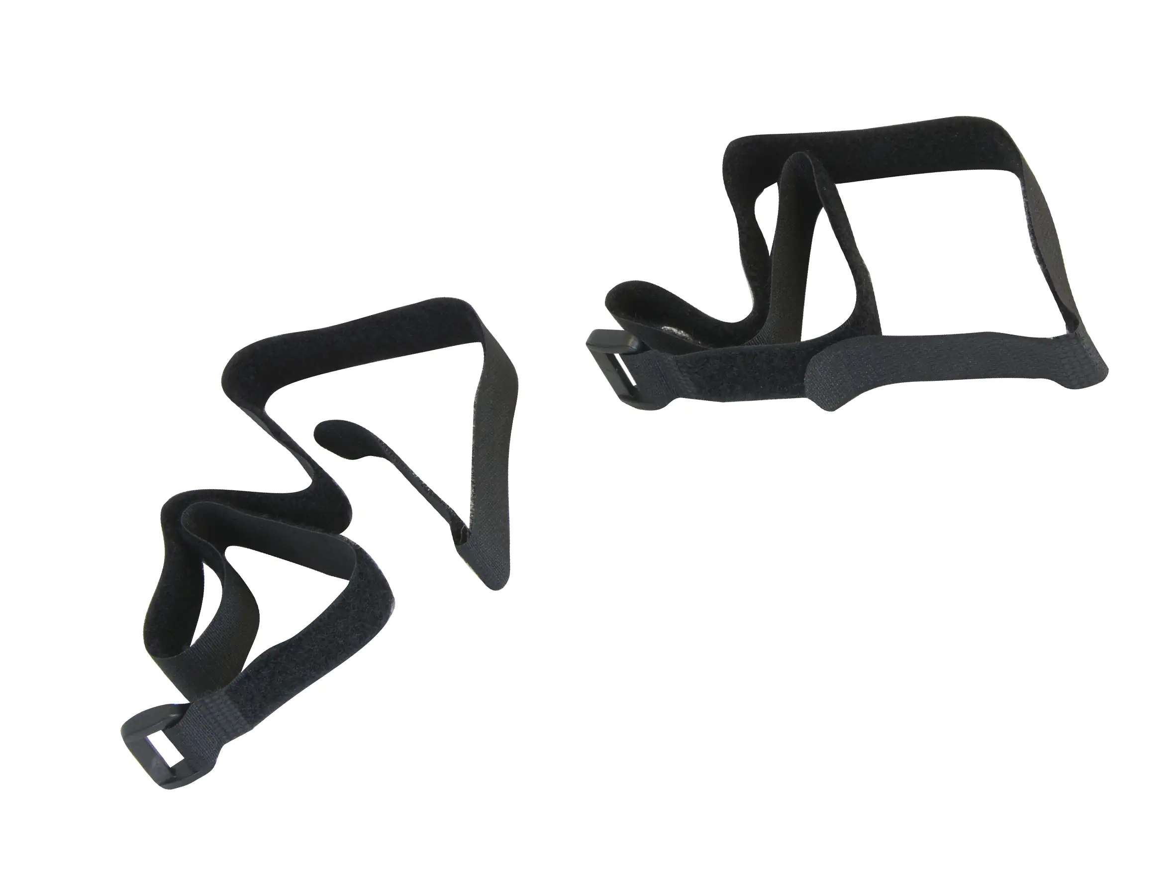 Nespoli Klettgurte 2 x 60 cm, schwarz, 2 Stück