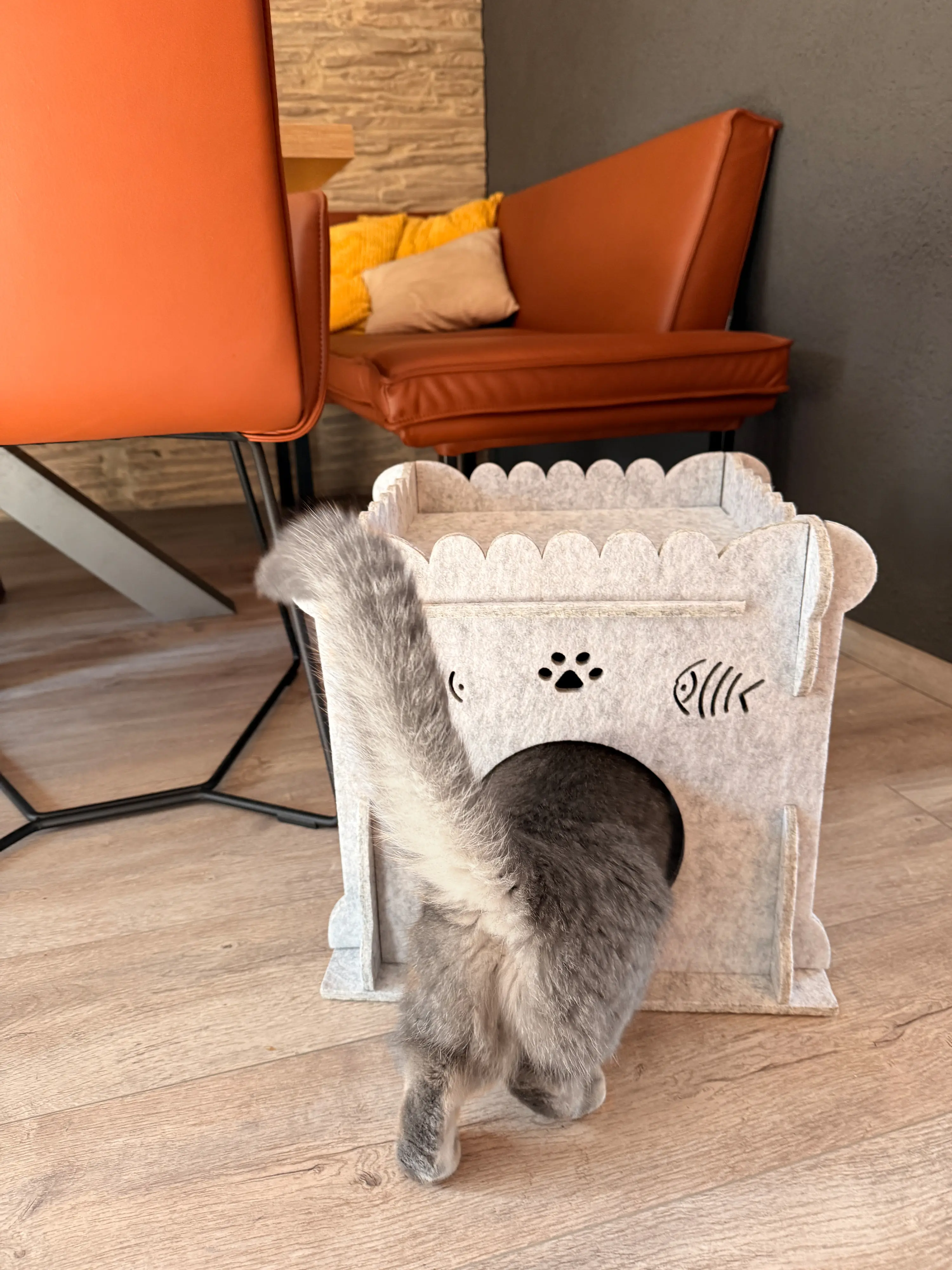 Aumüller Katzenhaus Purr Tower 40 x 40 cm hellgrau