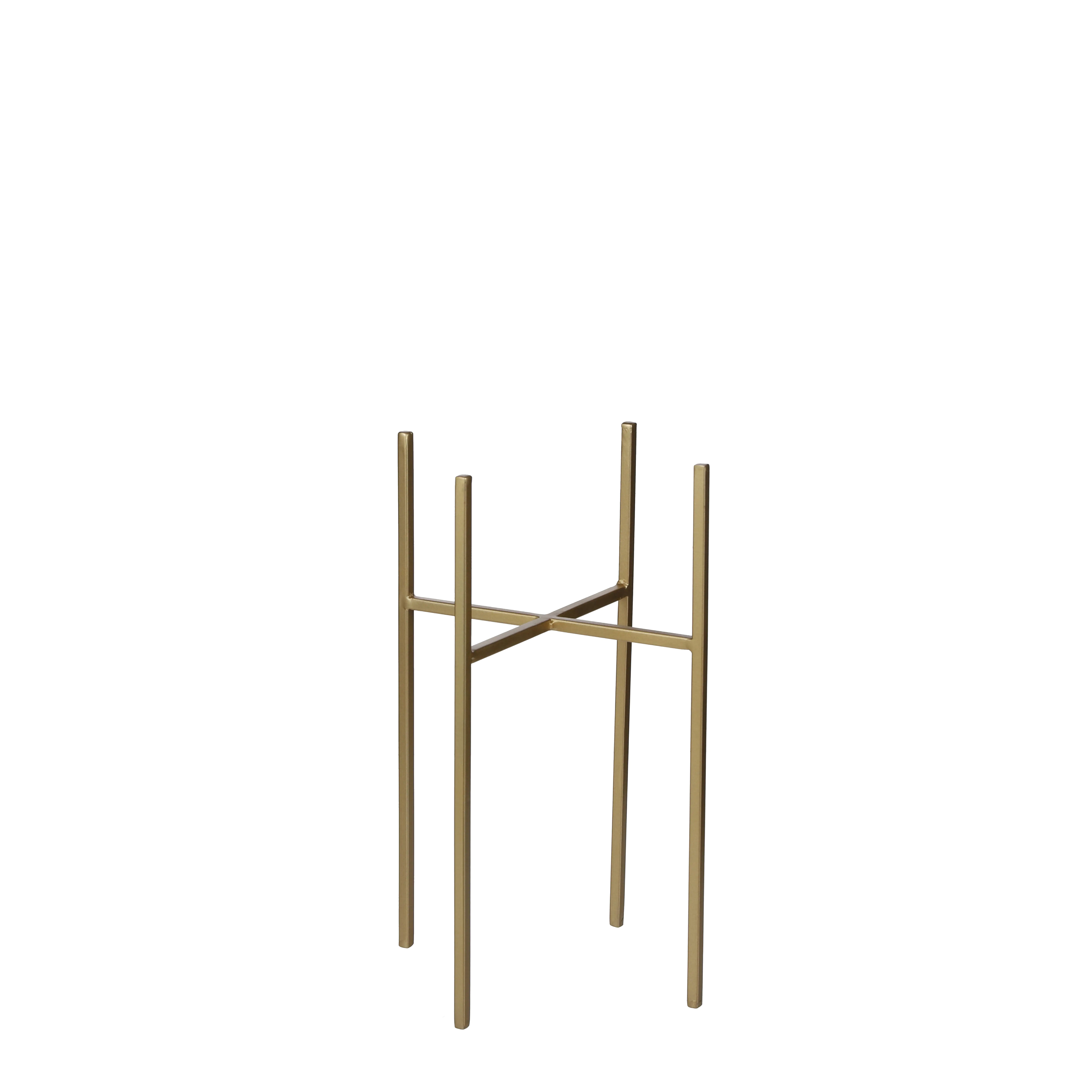 8718861741803 Mica Pflanzenständer Scott gold, 16 x 16 x 35 cm