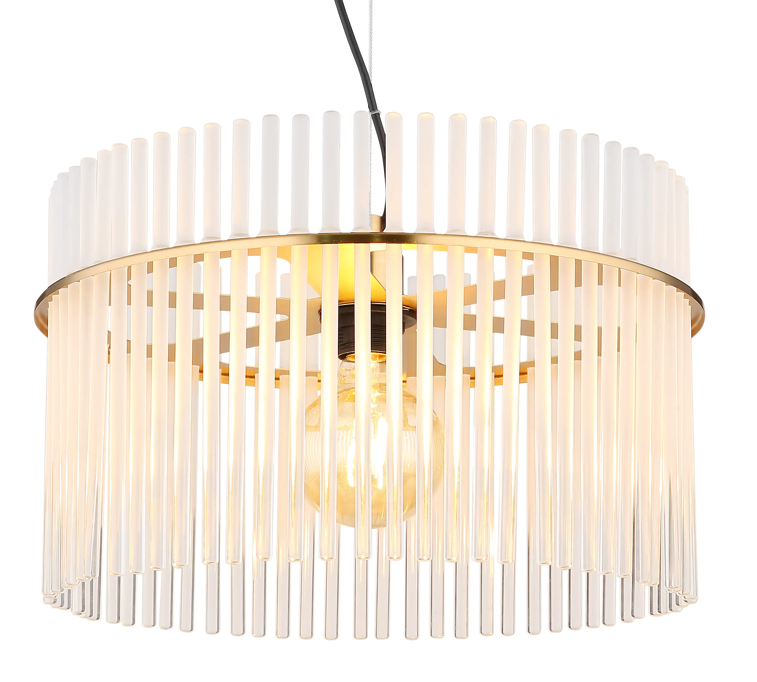 Globo Deckenleuchte Gorley gold opal 40 x 125 cm E27 Globo Deckenleuchte Gorley gold opal 40 x 125 cm E27