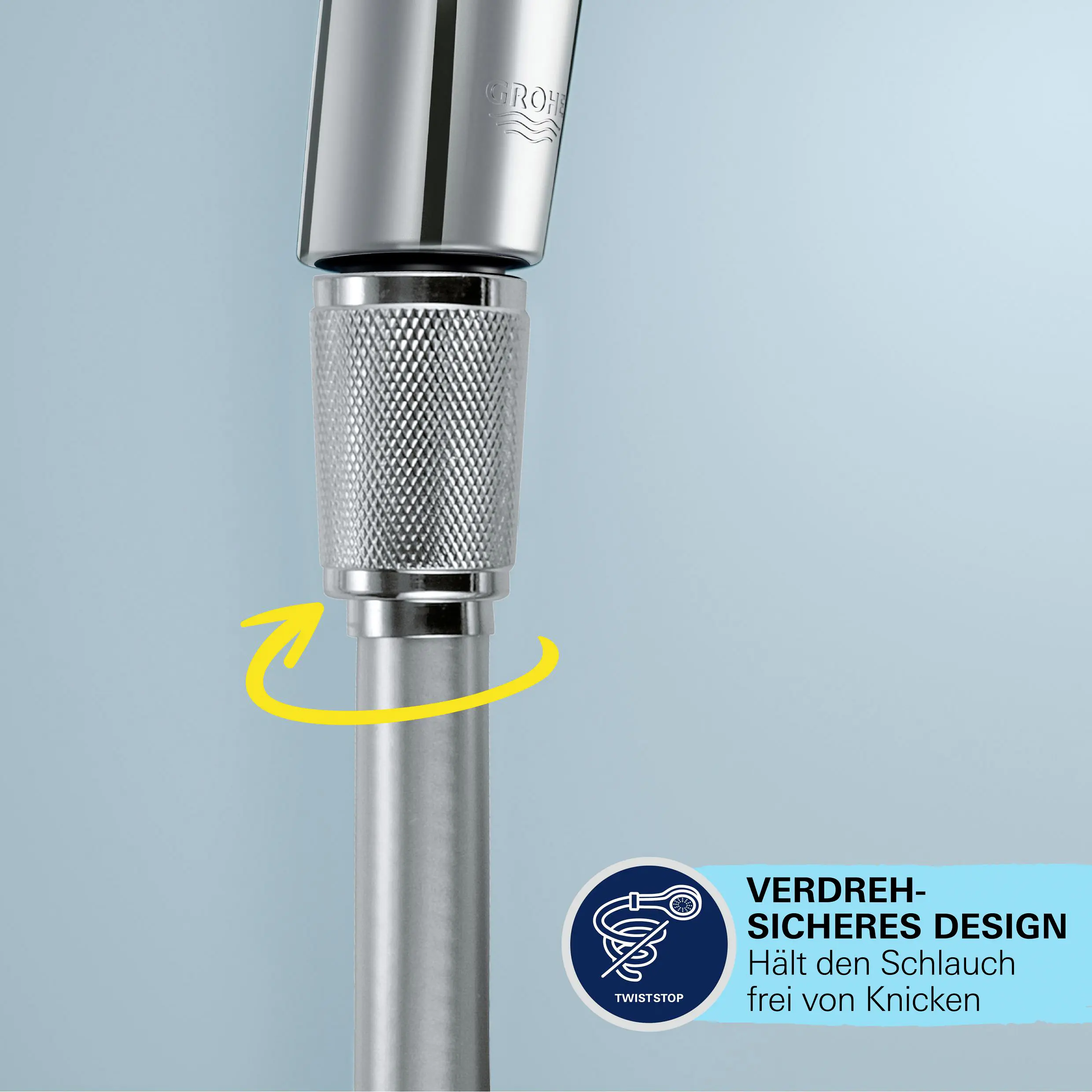 Grohe Brauseschlauch VitalioFlex Comfort, 0,5 Zoll, 175 cm, verchromt