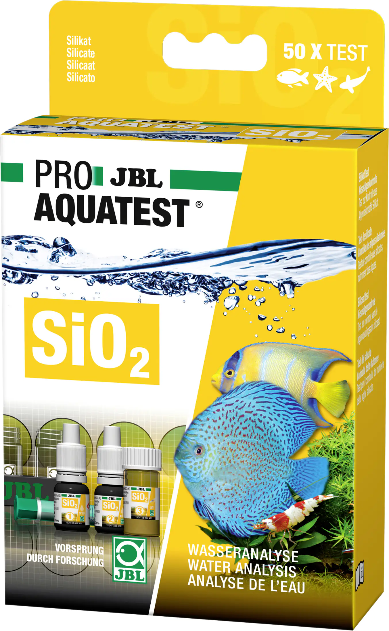 4014162241184 JBL PROAQUATEST SiO2 Silikat weiß / transparent / schwarz