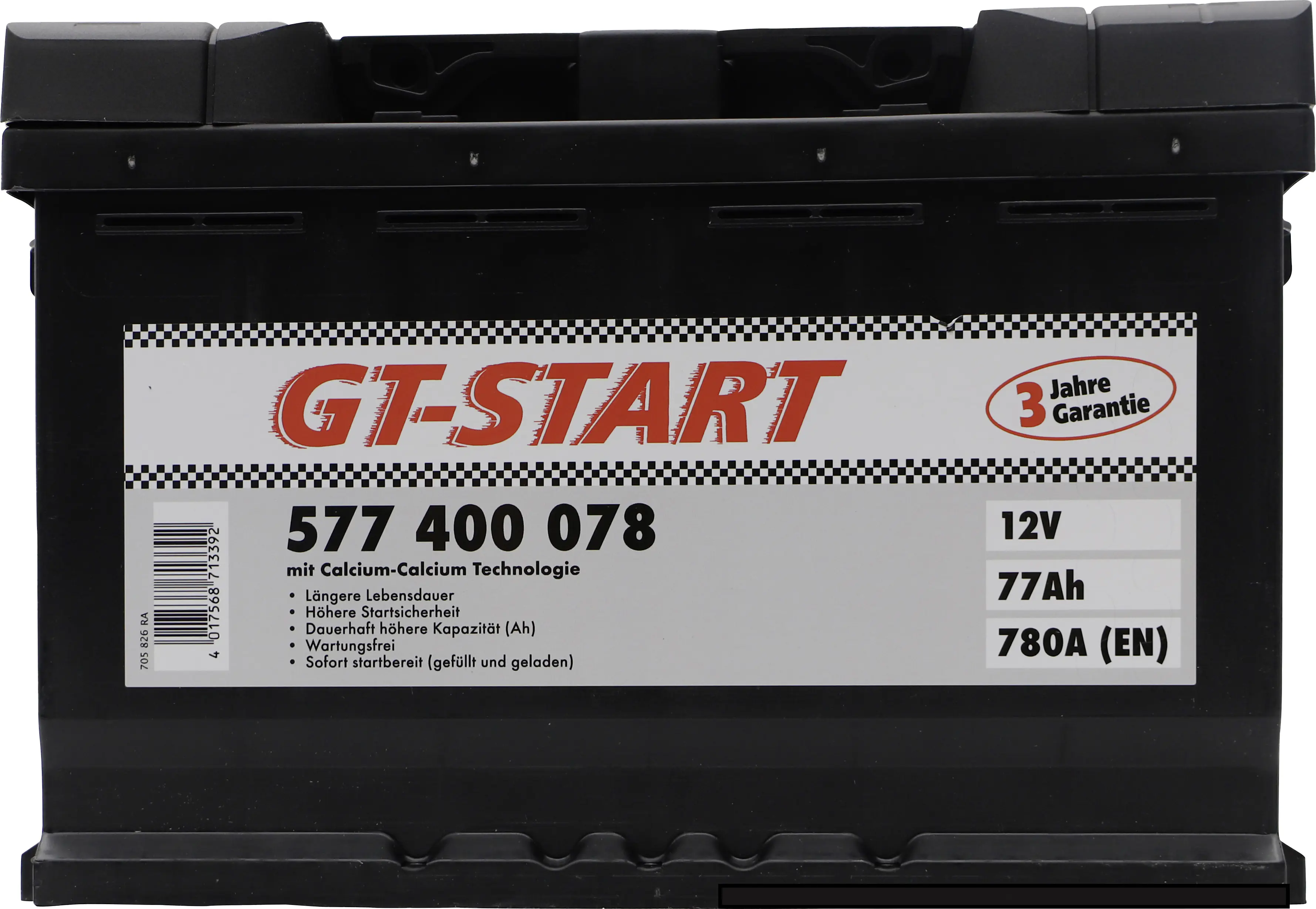 GT-Start Starterbatterie SLI 77Ah 780A 577 400 078