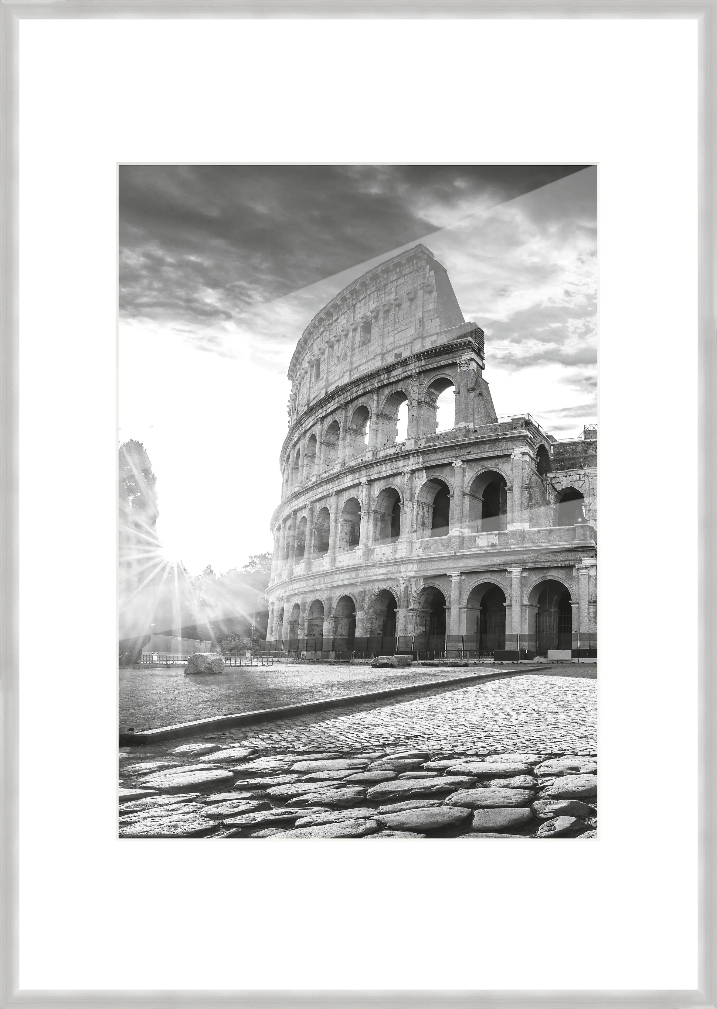 Alu Bilderrahmen Premium silber 70 x 100 cm