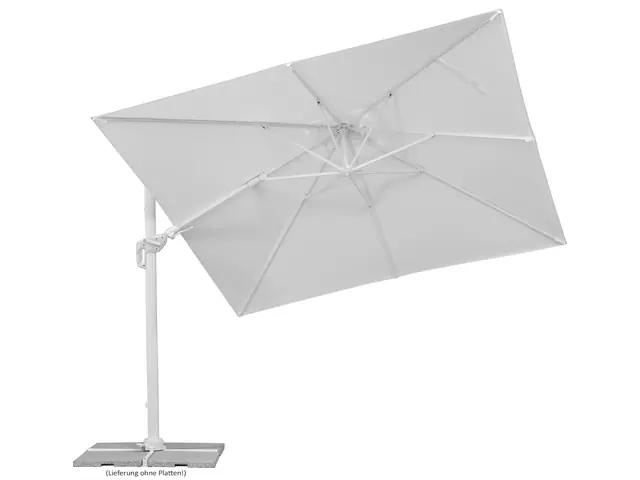 Schneider Sonnenschirm Rhodos Twist Bianco weiß, 300 x 300 cm