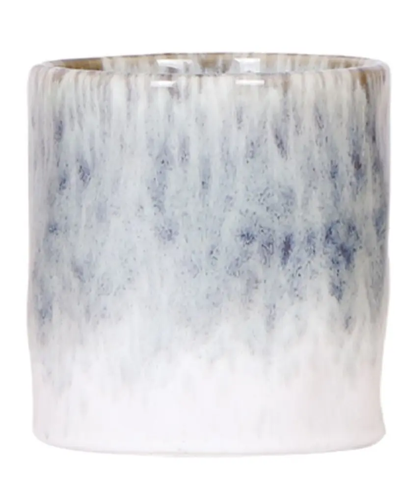 Pflanztopf Home Sky Keramik Ø 9 x 10 cm weißblau/eisblau/nebelblau