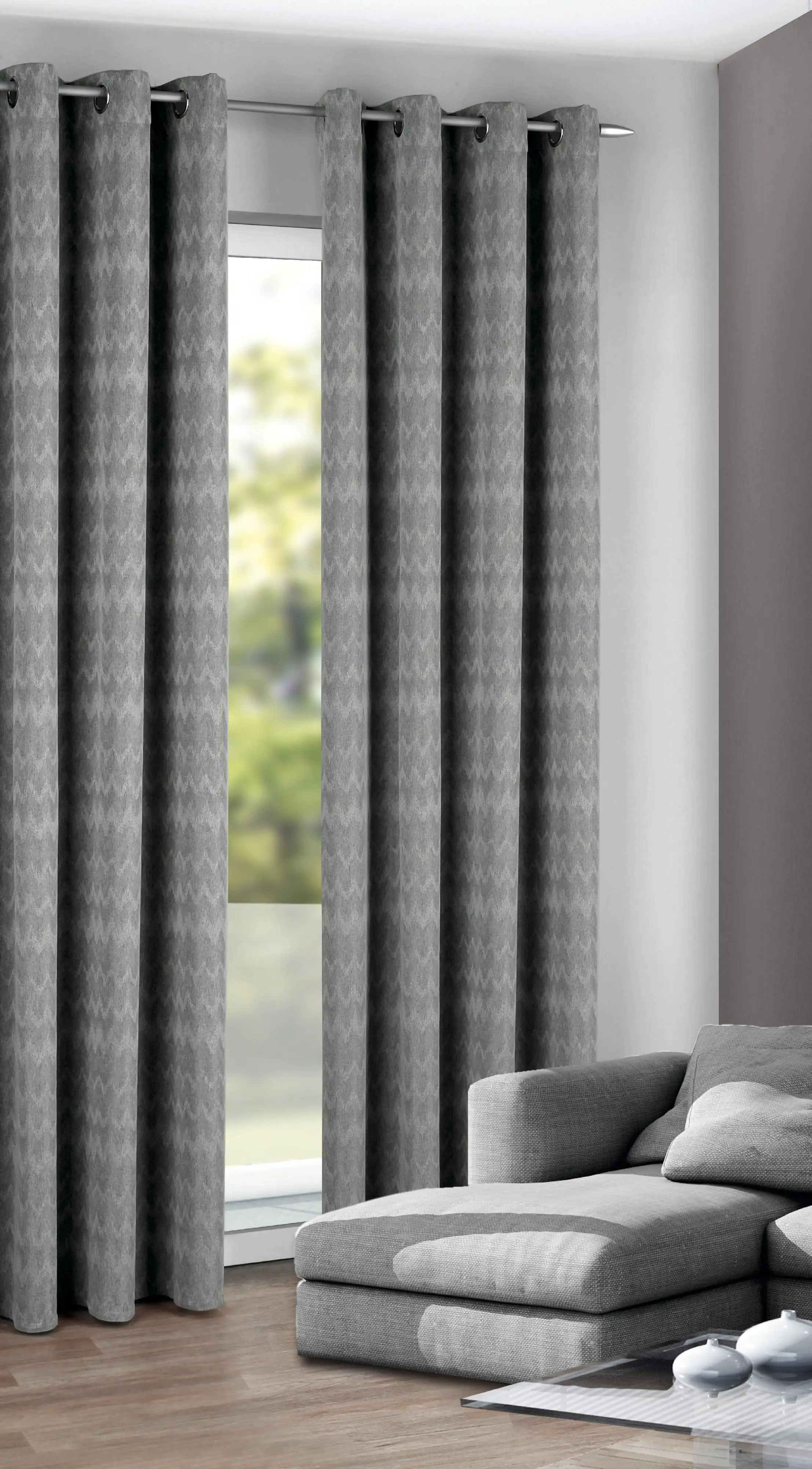 Neusser Collection Ösenschal Saskia grau, 135 x 245 cm