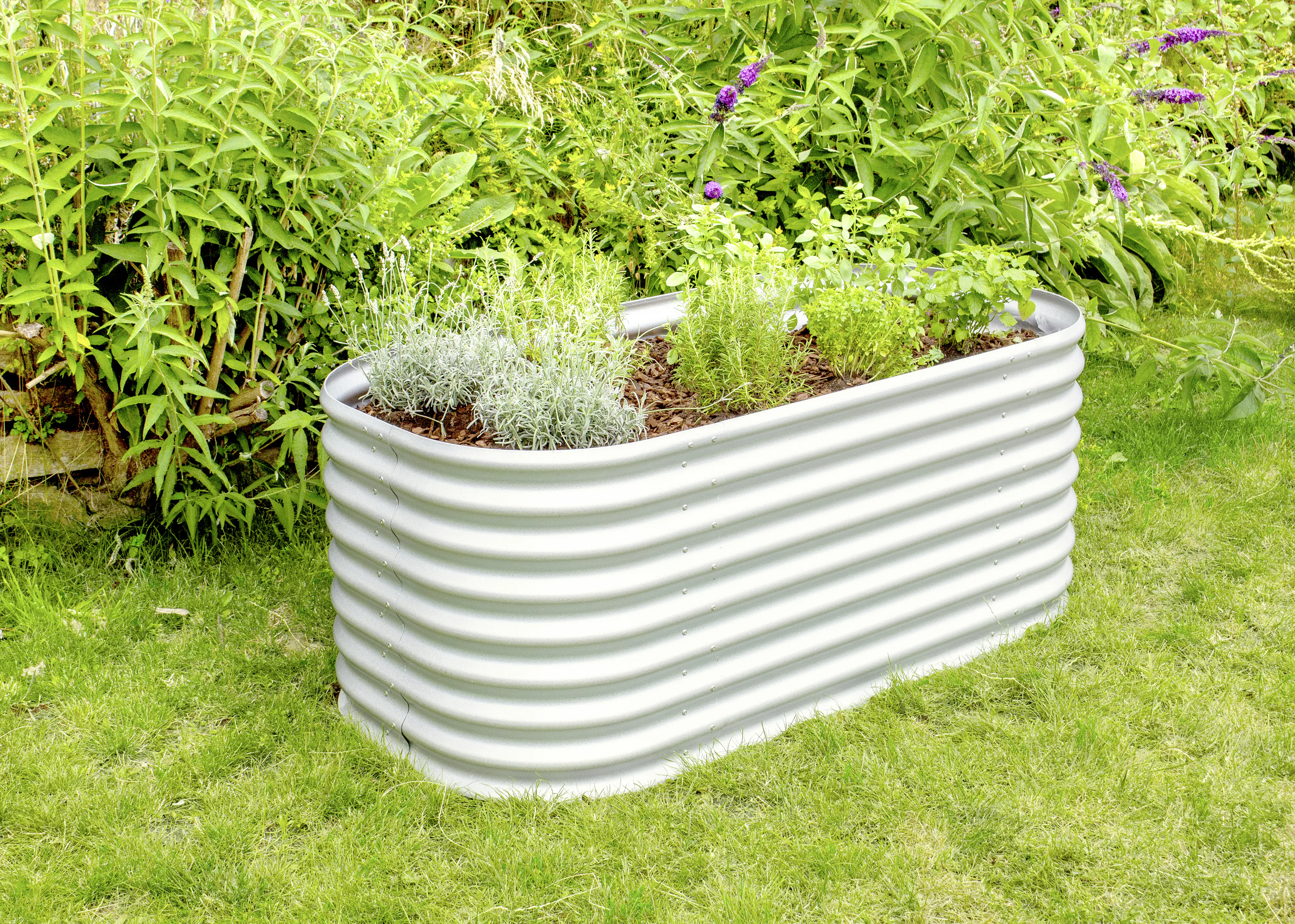 Vitavia Hochbeet Terra Basic 82 x 162 x 63 cm aluminium