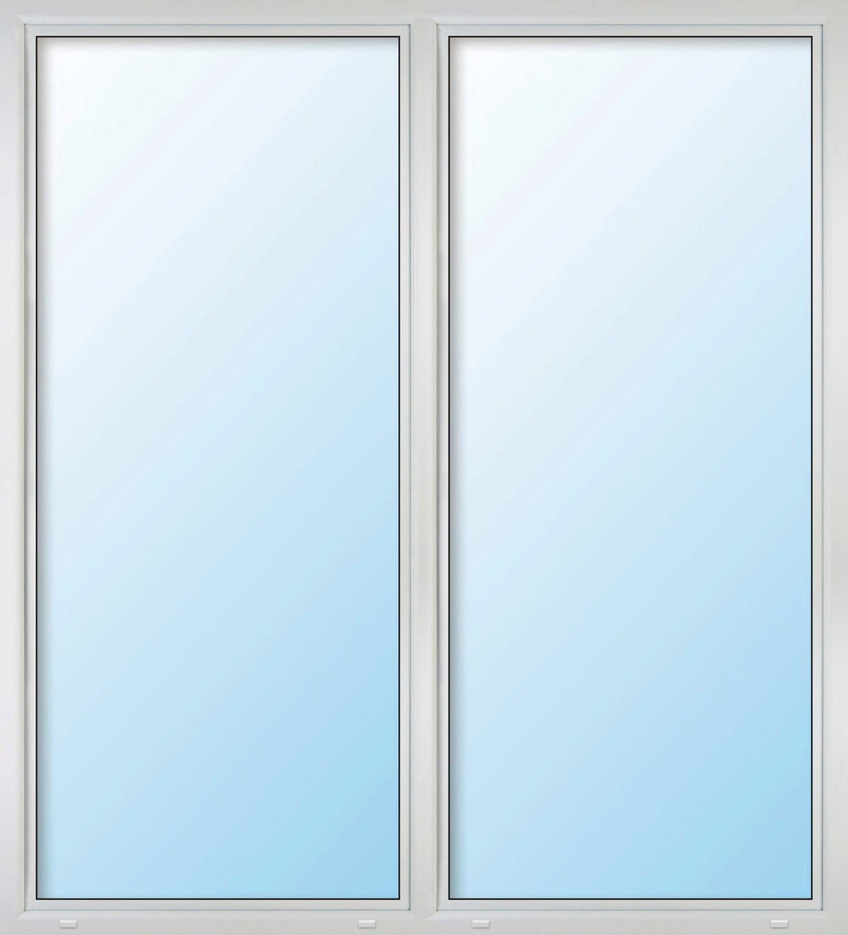 Meeth Balkontür Kunststoff 130 x 200 cm 2-flg. Dreh-Kipp/Dreh-Kipp weiß