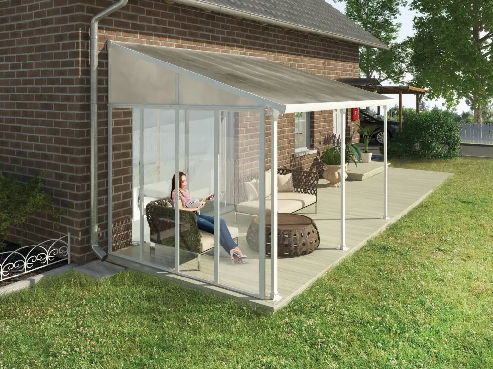 Canopia Seitenwand für Terrassendach weiß 400 cm Canopia Seitenwand für Terrassendach weiß 400 cm