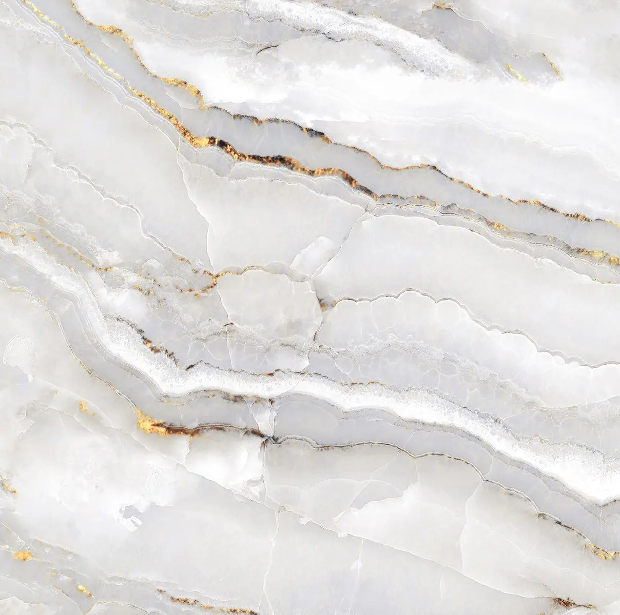 Bodenfliese Feinsteinzeug Alabaster Cleo Light 60 x 60 cm weiß/gold Bodenfliese Feinsteinzeug Alabaster Cleo Light 60 x 60 cm weiß/gold