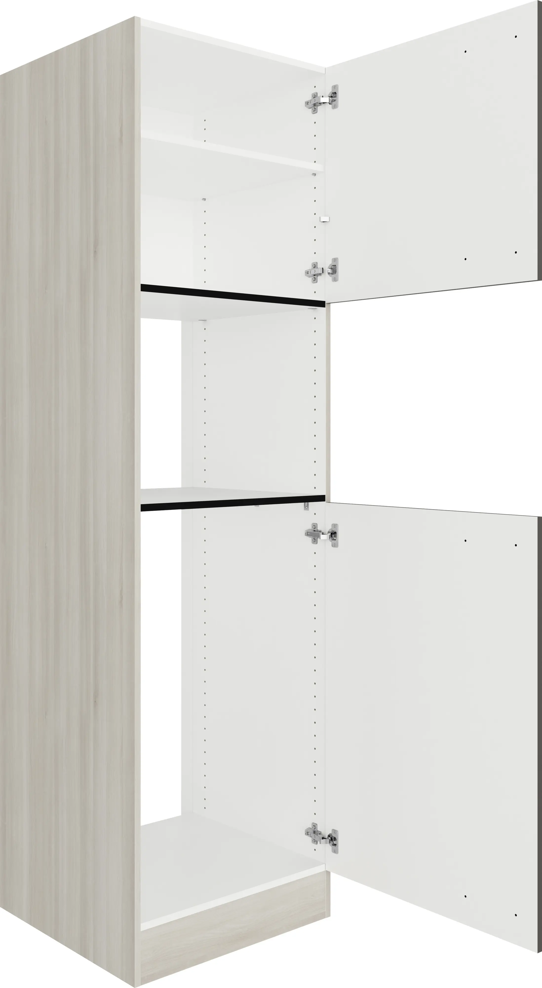 Optifit Hochschrank Faro 220 anthrazit/akazie 60 cm