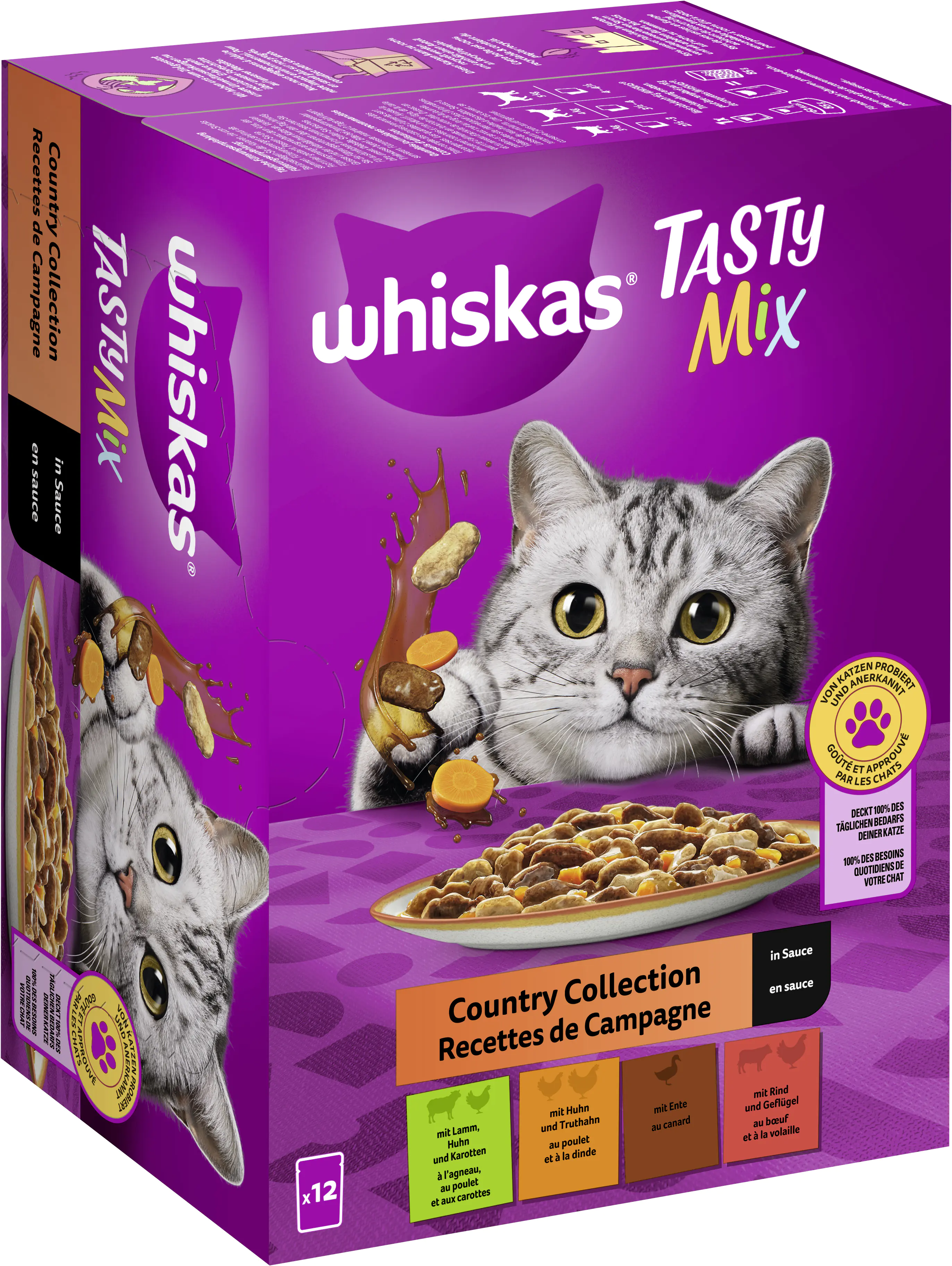 Whiskas Multipack Country Collection Tasty Mix Katzenfutter 12 x 85 g Whiskas Multipack Country Collection Tasty Mix Katzenfutter 12 x 85 g