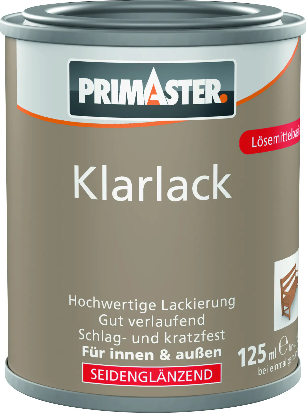 Primaster Klarlack 125 ml farblos seidenglänzend Primaster Klarlack 125 ml farblos seidenglänzend