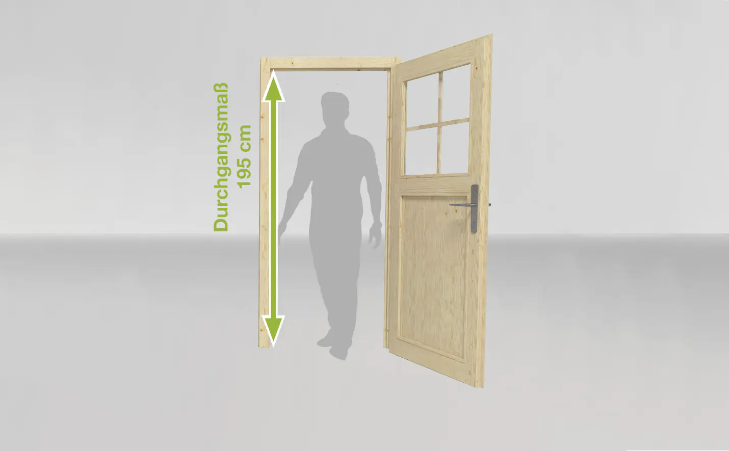 Weka Designhaus Wekaline 413 A 450 x 300 cm anthrazit mit Fußboden