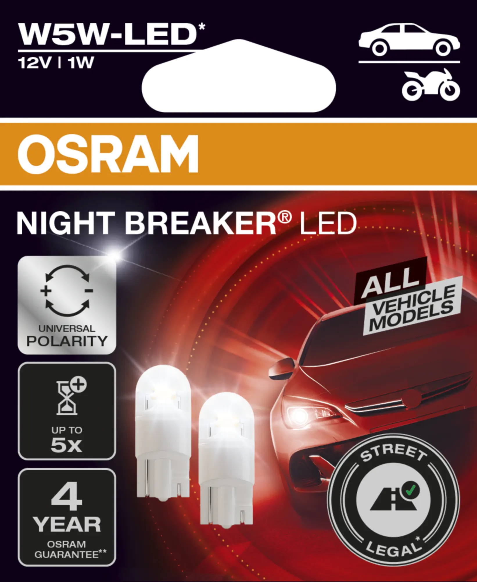 Osram Signallampe W5W Night Breaker LED 2.0 2 Stück Osram Signallampe W5W Night Breaker LED 2.0 2 Stück