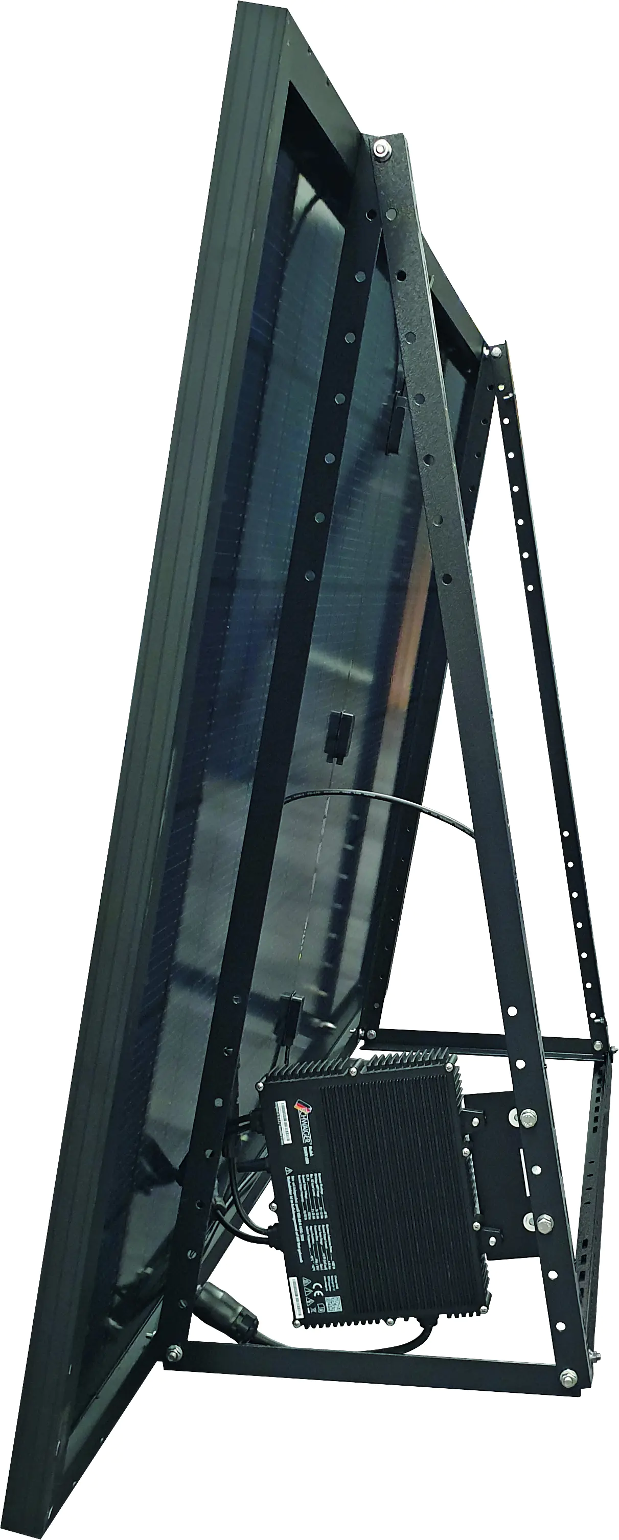 Schwaiger Solarmodulhalterung für 1 Panel Aluminium schwarz