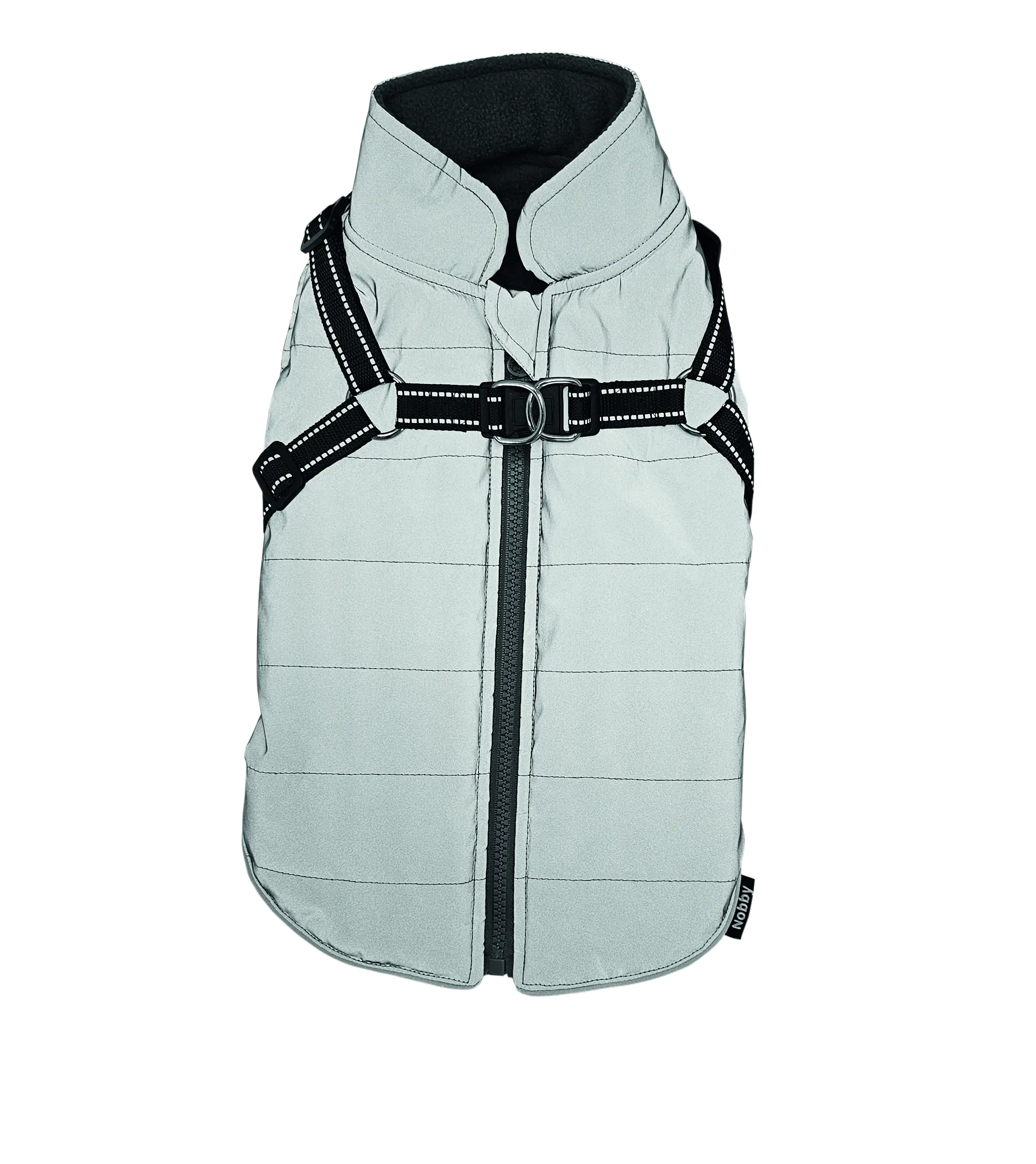 Nobby Hundemantel Full Reflect 2 in 1 silber