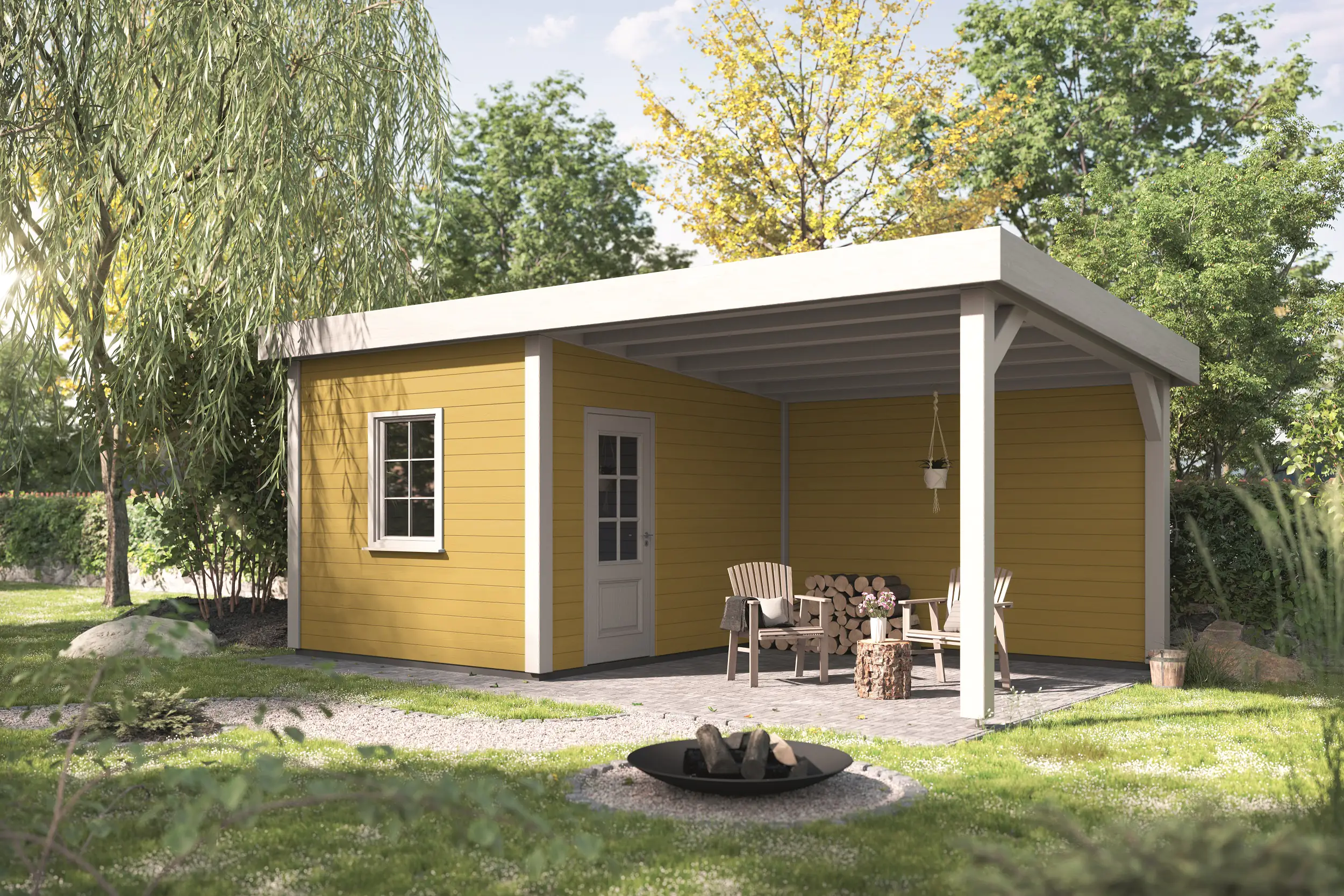 Alpina Wetterschutzfarbe deckend 0,75 L schwedengelb