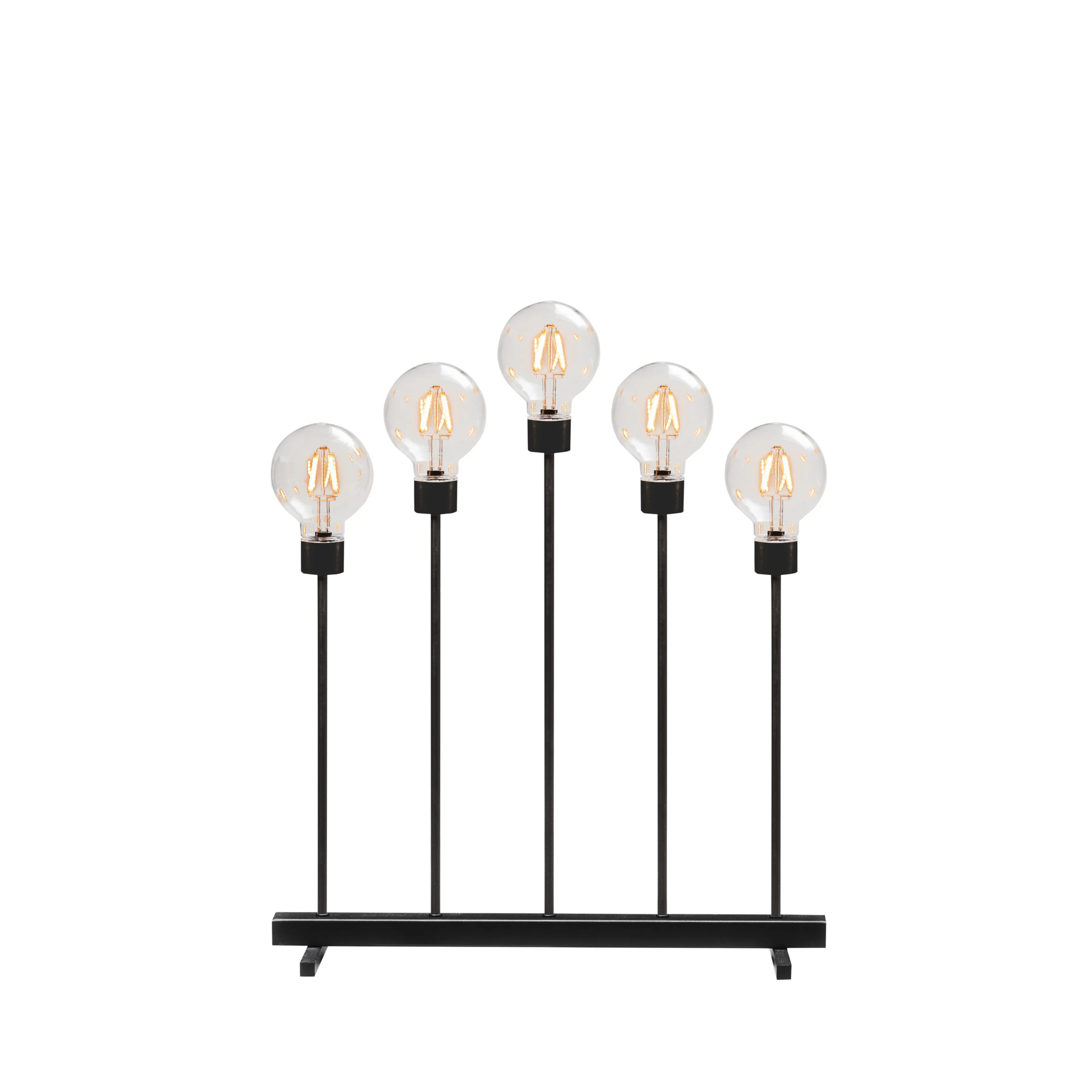 Konstsmide LED Leuchte gebogen dimmbar 5 runde Globes & 10 Dioden bernstein