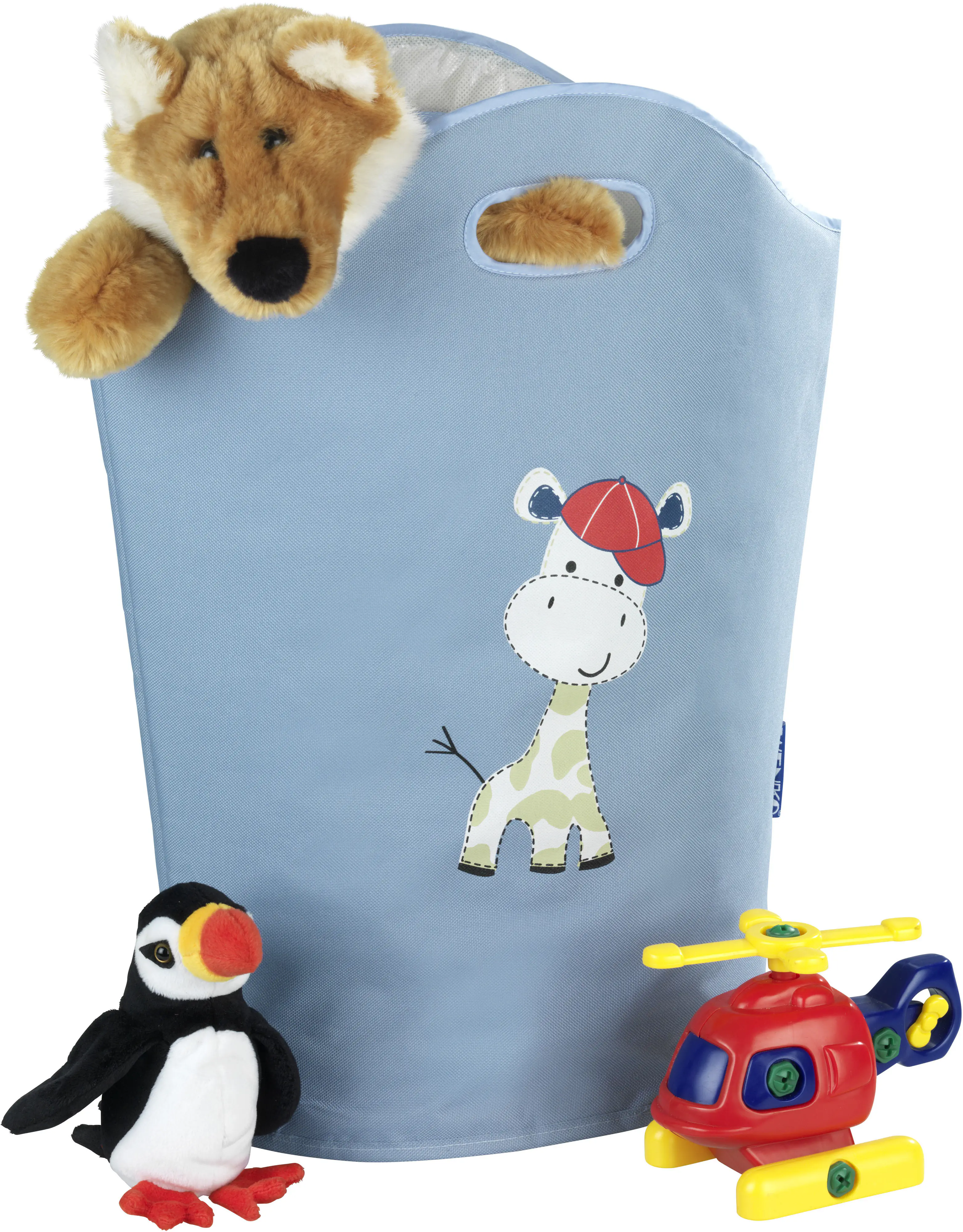 Wenko Wäschesammler Kids Gerry 24 l, blau, beige