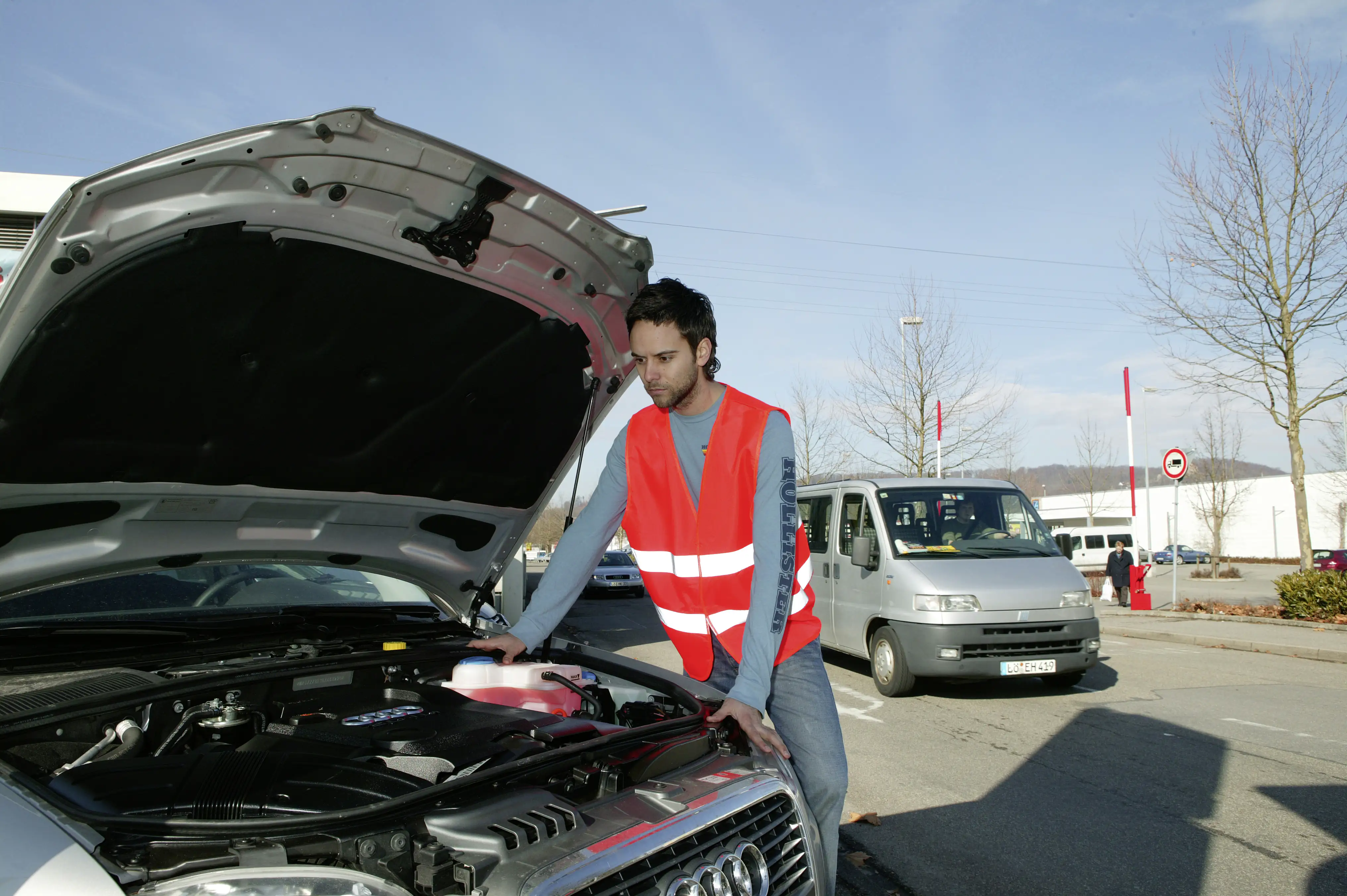 4008153737626_892390 Unitec Warnweste universal orange für Erwachsene DIN EN ISO 20471