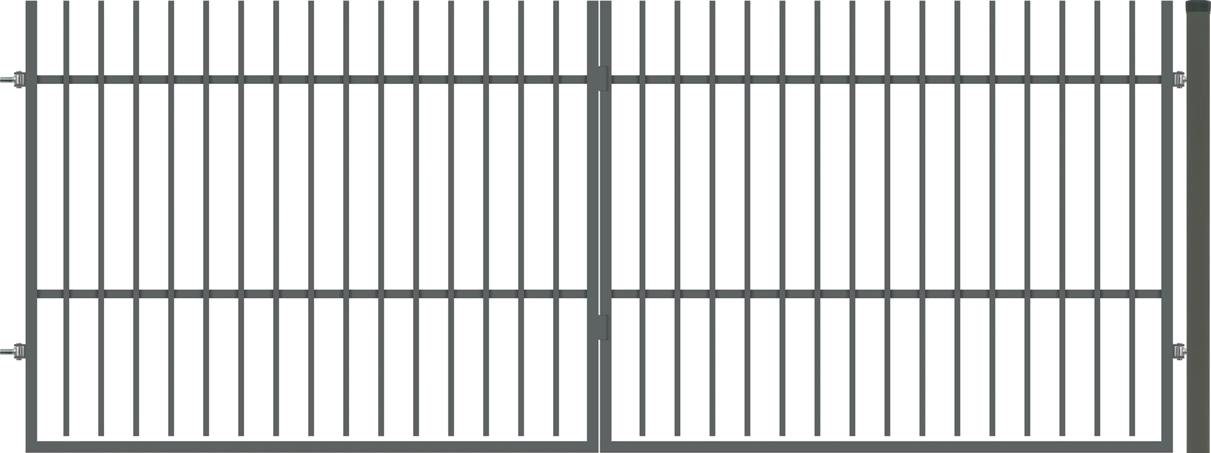 Polbram Doppeltor-Set Linus 120 inkl. Pfosten