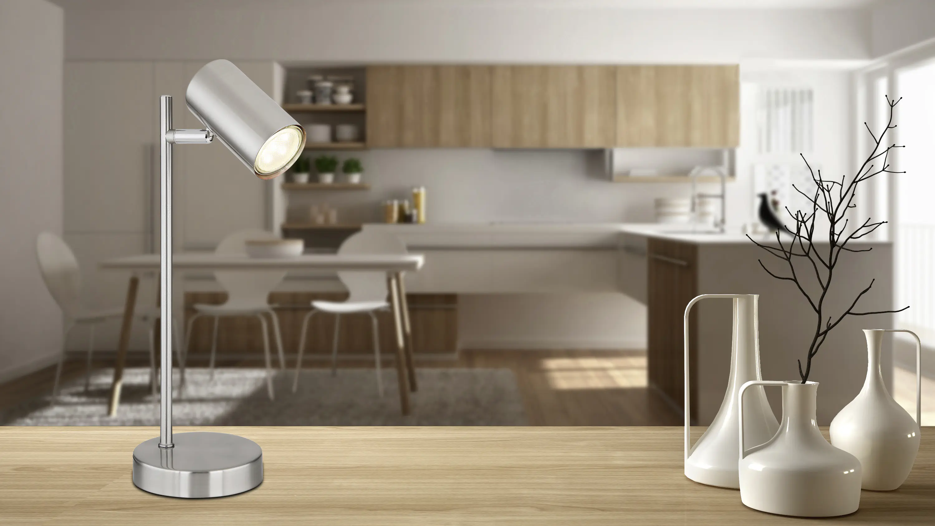 Globo Tischleuchte Robby 35 x 12 cm GU10, max. 5 W