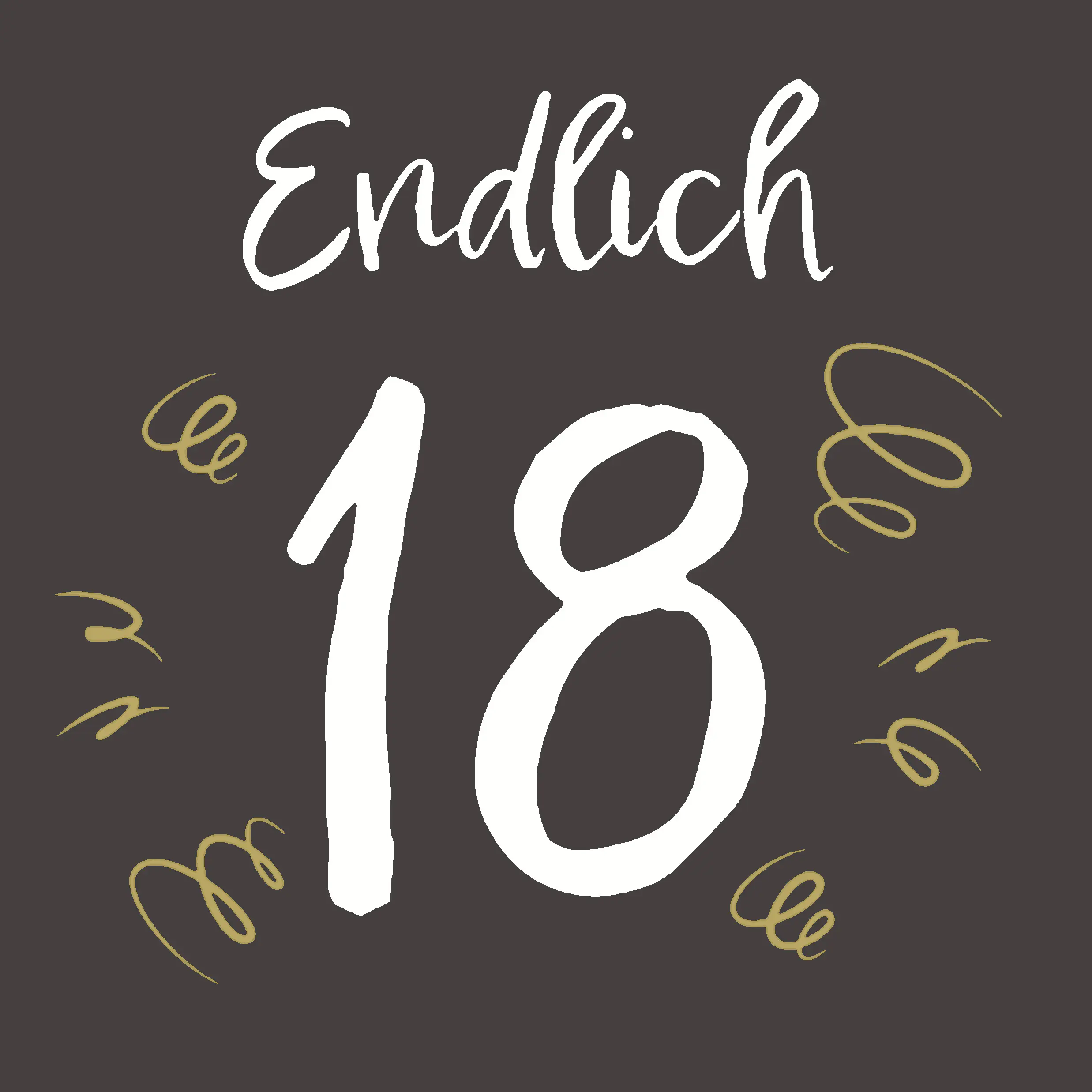 Duni Servietten Endlich 18 Happy Birthday 33 x 33 cm - 20er Pack