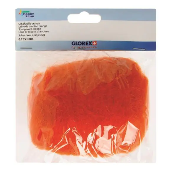 Glorex Schafwolle orange 30 g