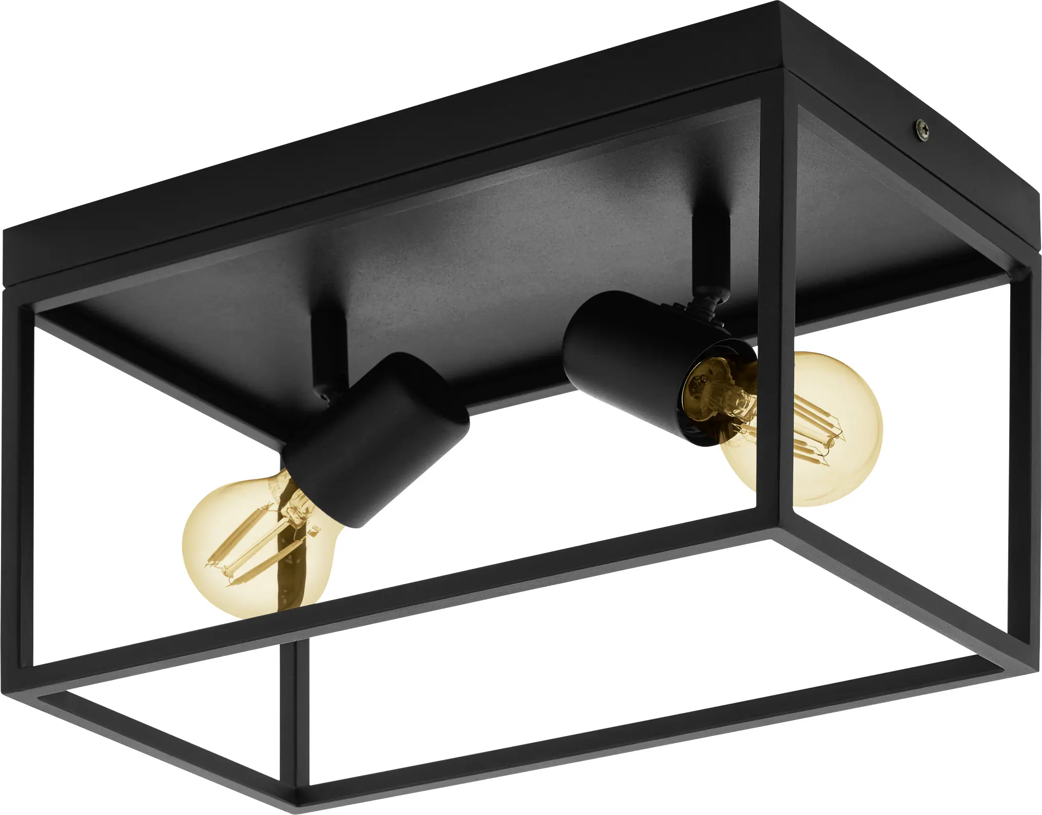 Eglo Deckenleuchte Silentina schwarz 36 x 18 cm E27