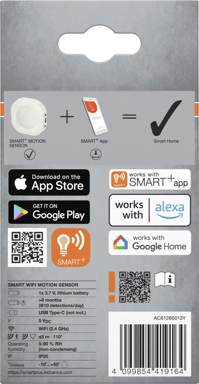 Osram Bewegungsmelder Smart+ Sensor WiFi weiß
