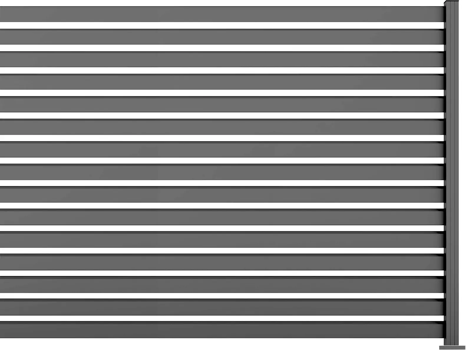 Ambiente Alu-Zaun Erweiterungsset Rhombus MAXI 187 x 244,2 cm grau Ambiente Alu-Zaun Erweiterungsset Rhombus MAXI 187 x 244,2 cm grau