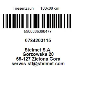 Friesenzaun gerade 180 x 80 cm, kesseldruckimprägniert