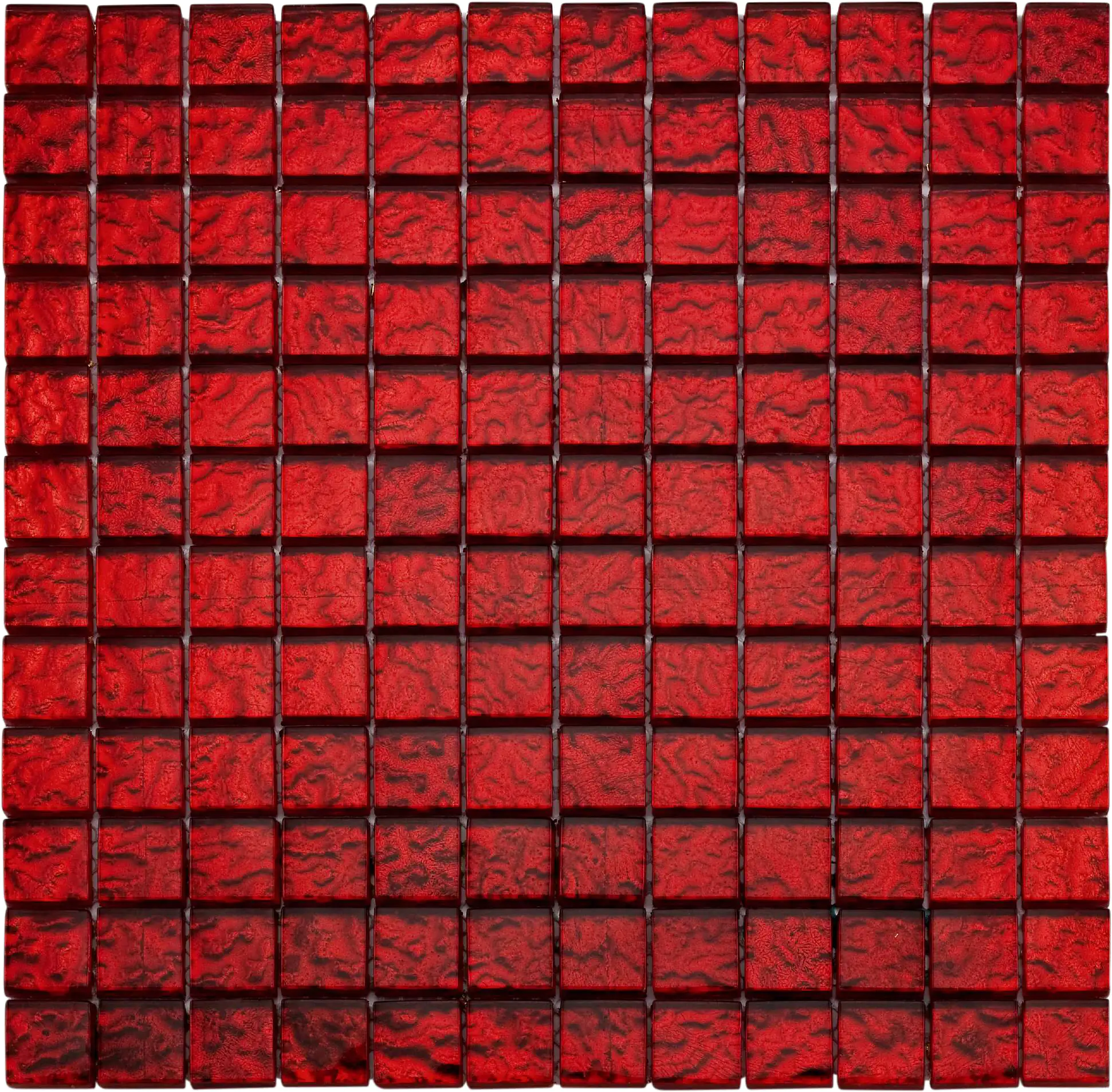 Mosaikfliese Glas Flamenco 30 x 30 cm rot Steinmaß: ca. 2,3 x 2,3 cm