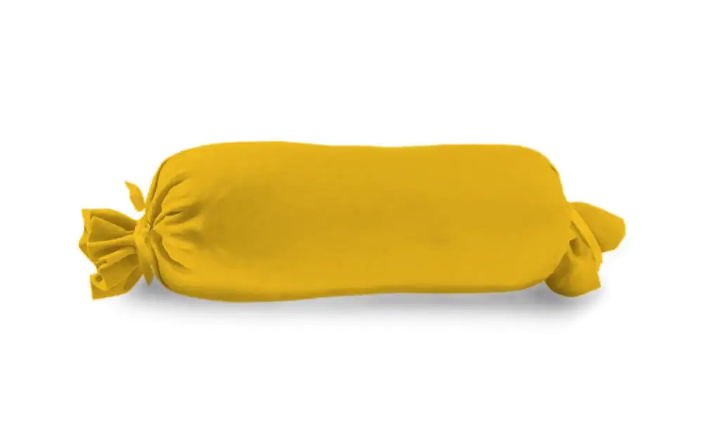 Vario Kissenbezug Jersey für Nackenrolle, gelb, 15 x 40 cm