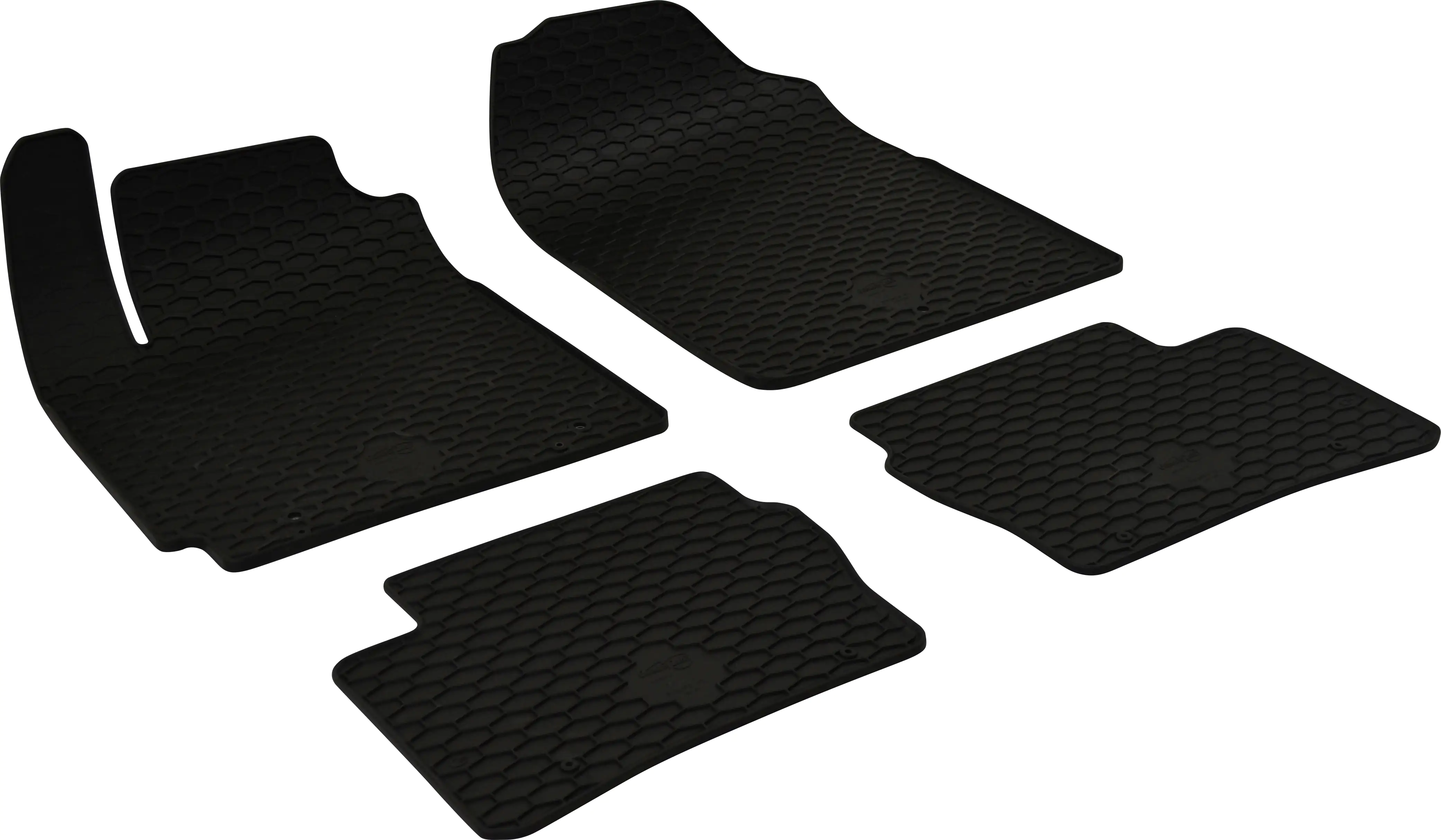 Walser Passform Fußmatten Gummi RubberLine für KIA Picanto (JA) 03/2017-Heute 4-teilig